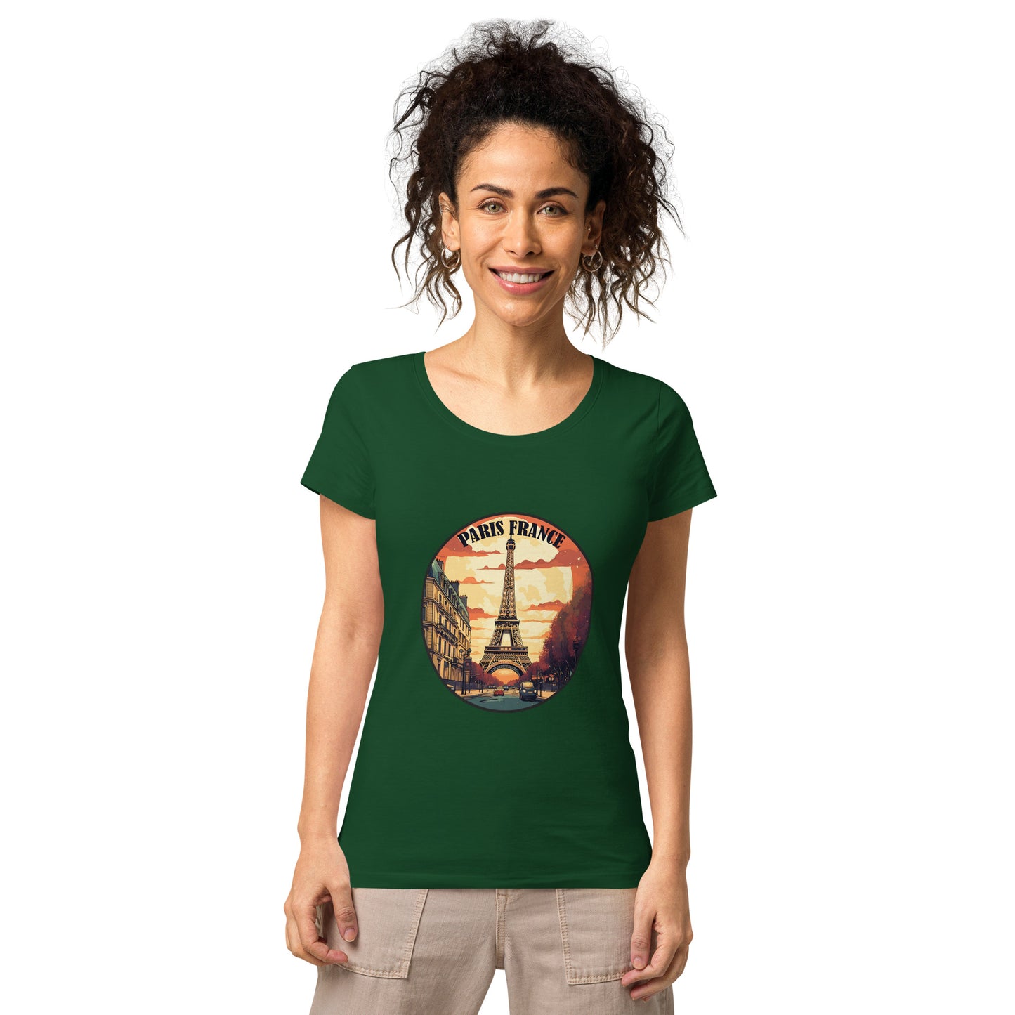 Paris France Souvenir Women’s basic organic t-shirt