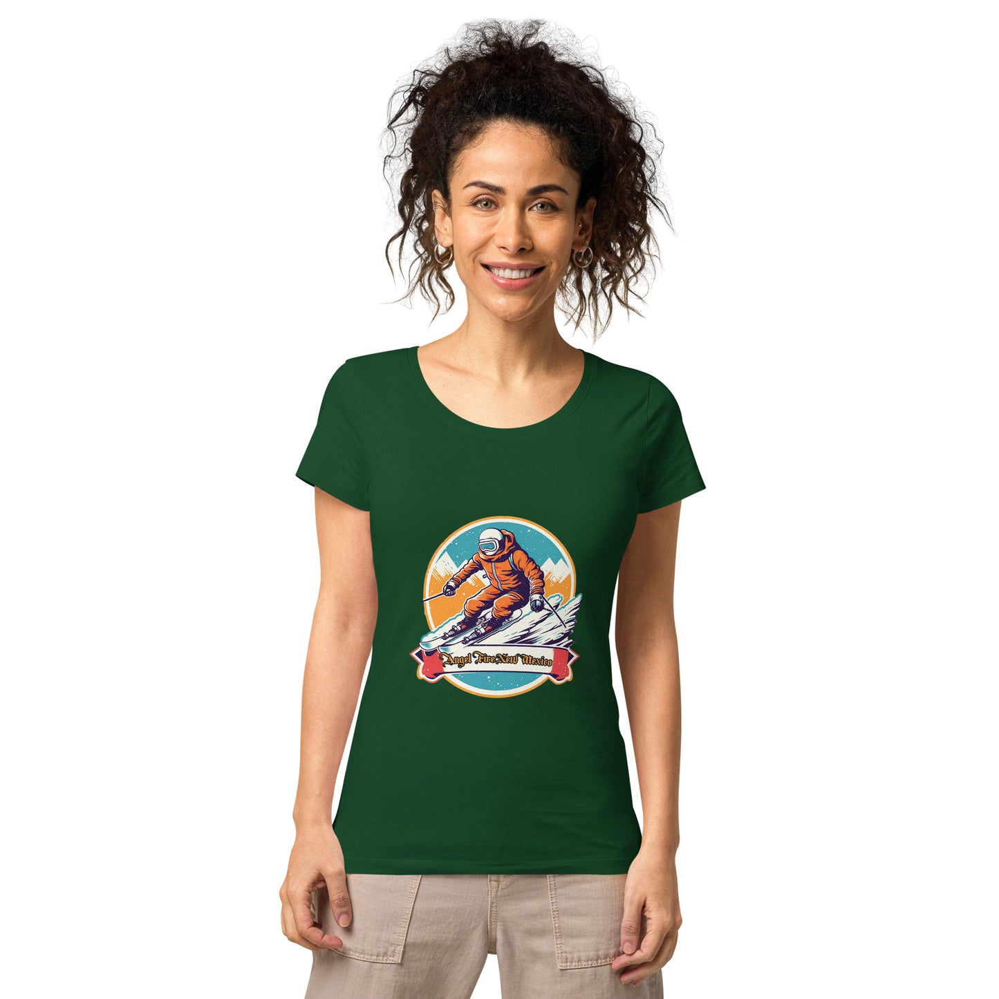 Angel Fire New Mexico Souvenir Women’s basic organic t-shirt