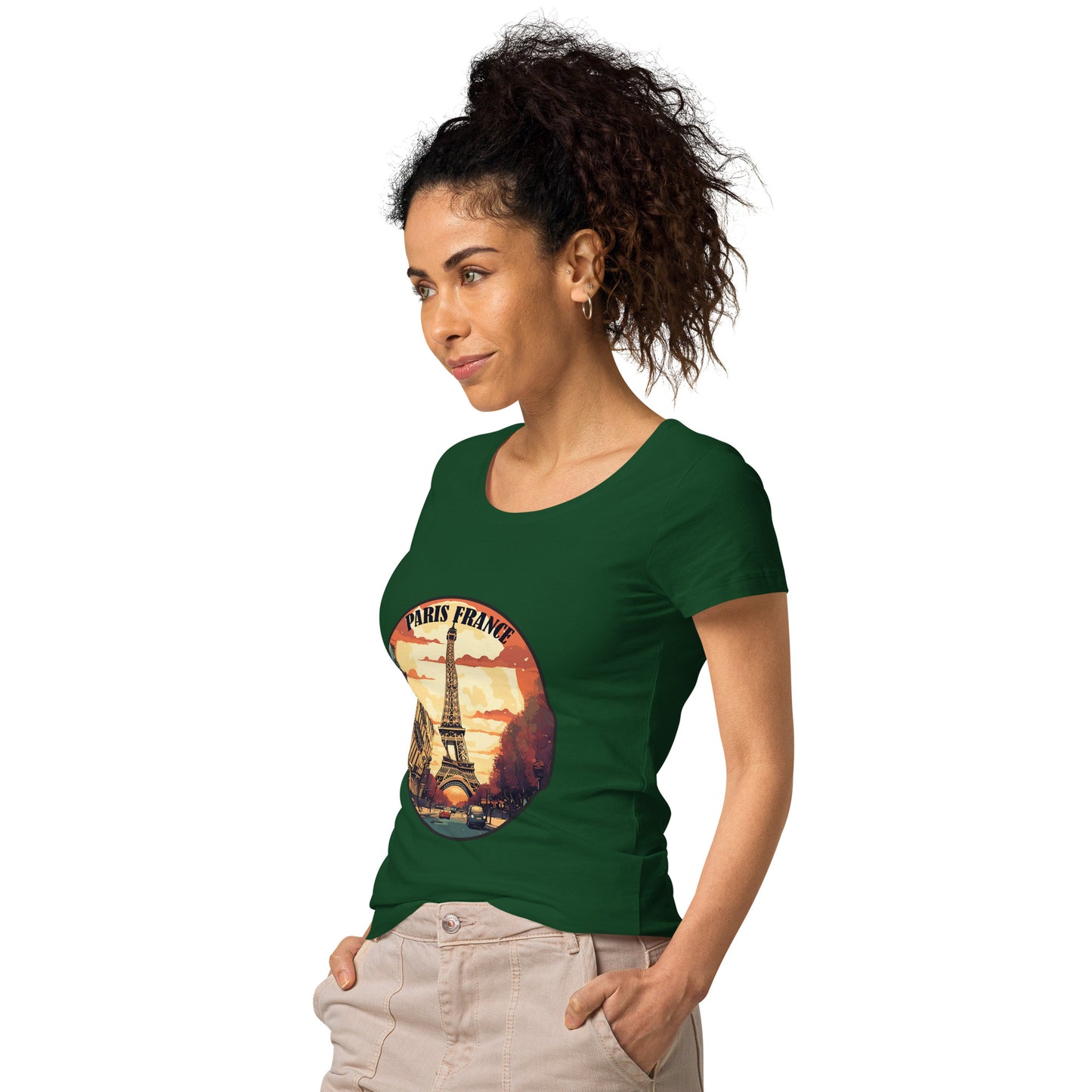 Paris France Souvenir Women’s basic organic t-shirt