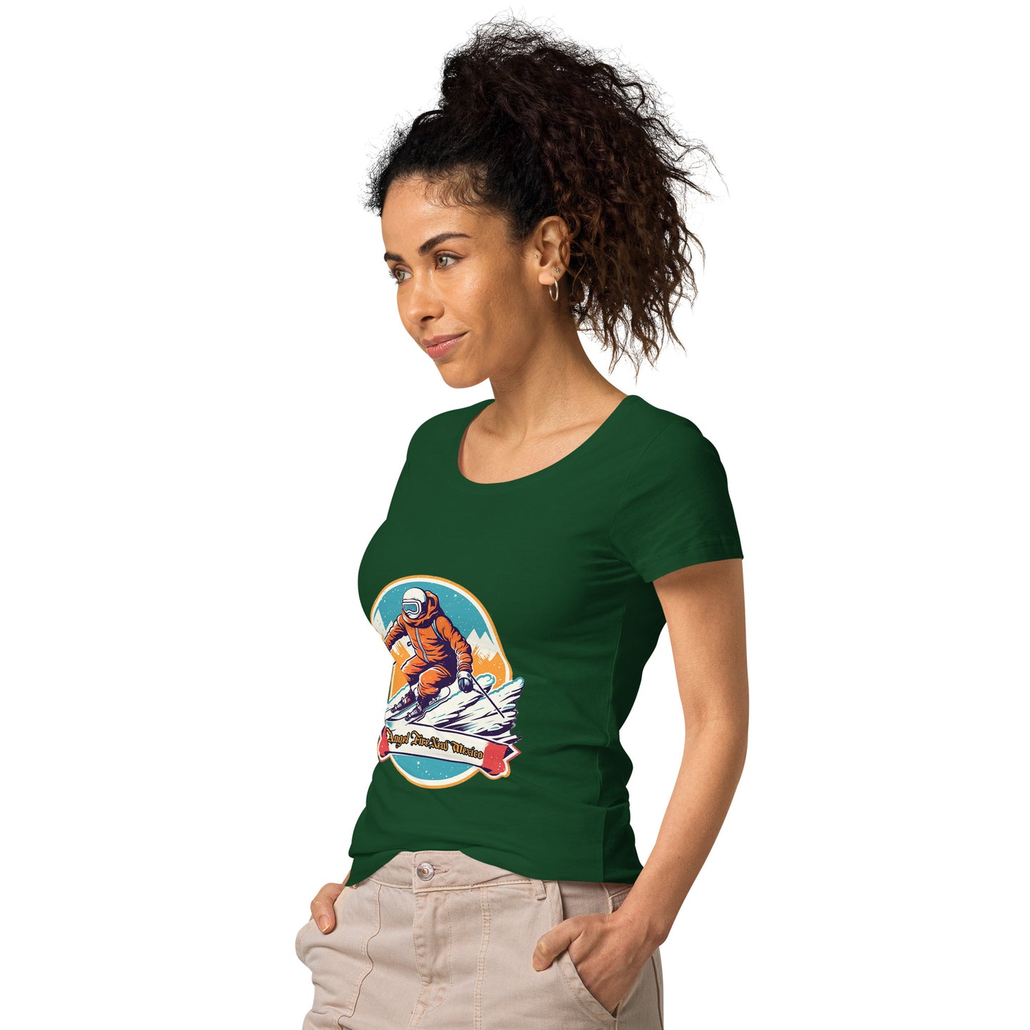 Angel Fire New Mexico Souvenir Women’s basic organic t-shirt