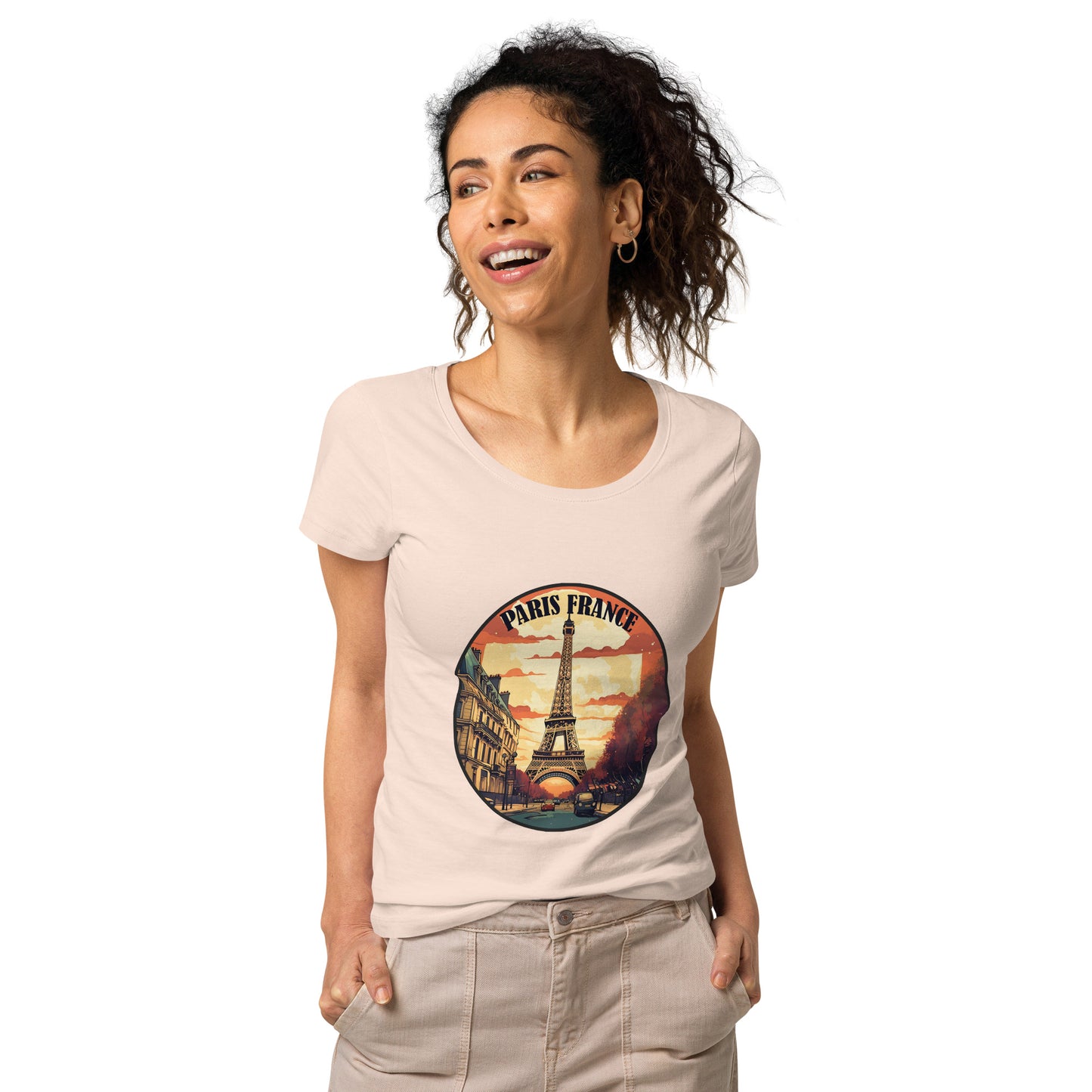 Paris France Souvenir Women’s basic organic t-shirt