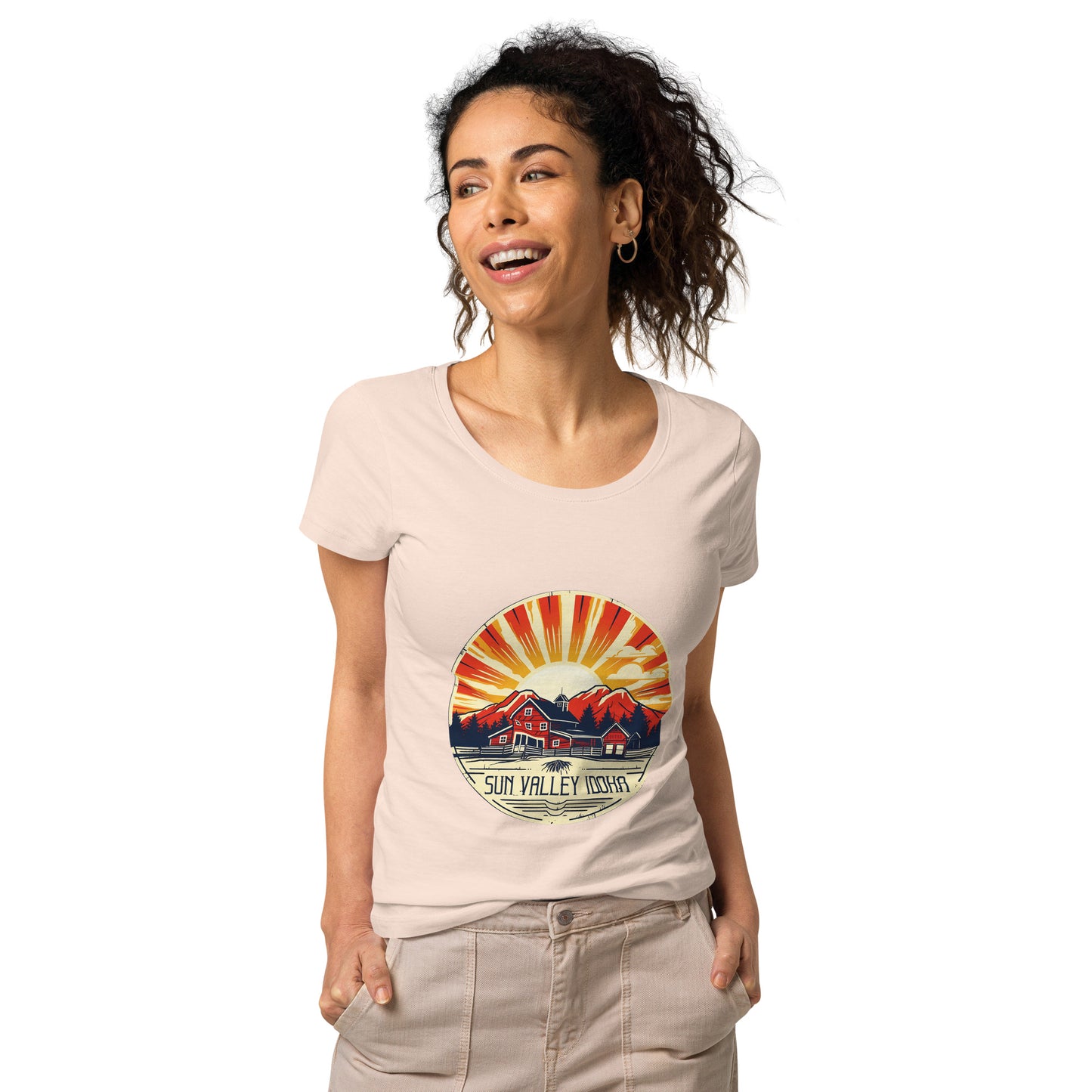 Sun Valley Idaho Souvenir Women’s basic organic t-shirt