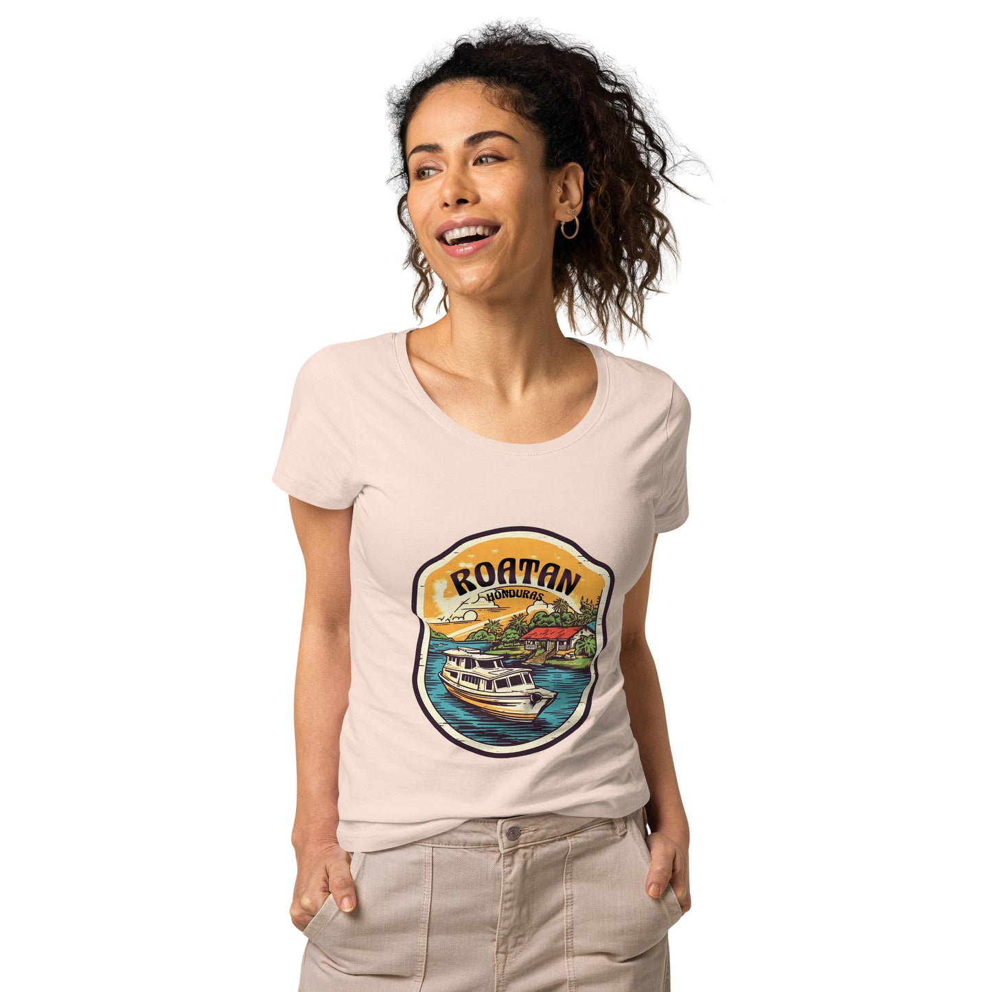 Roatan Honduras Souvenir Women’s basic organic t-shirt