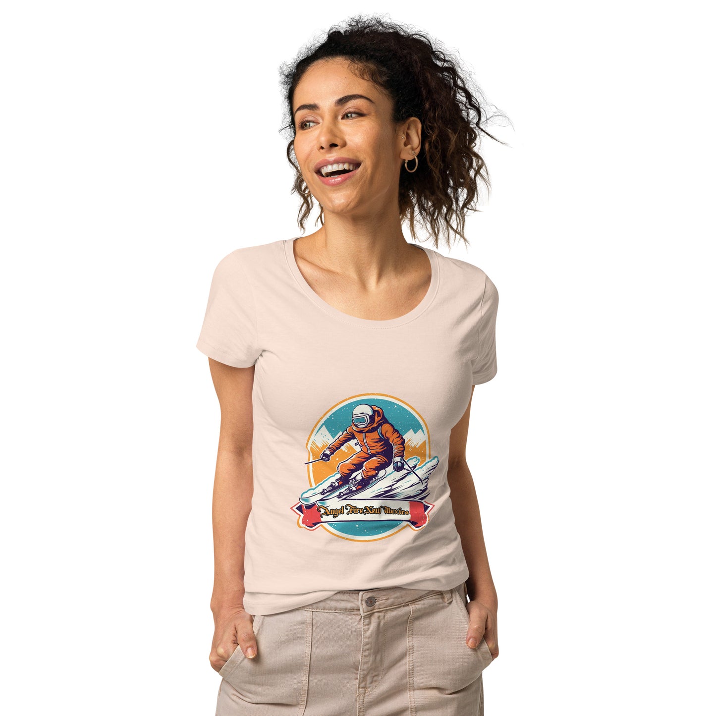 Angel Fire New Mexico Souvenir Women’s basic organic t-shirt