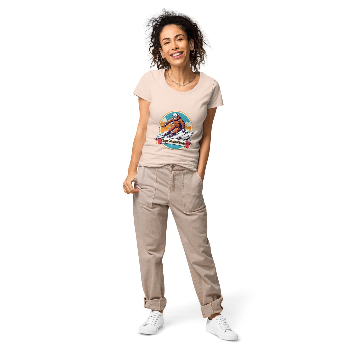 Angel Fire New Mexico Souvenir Women’s basic organic t-shirt