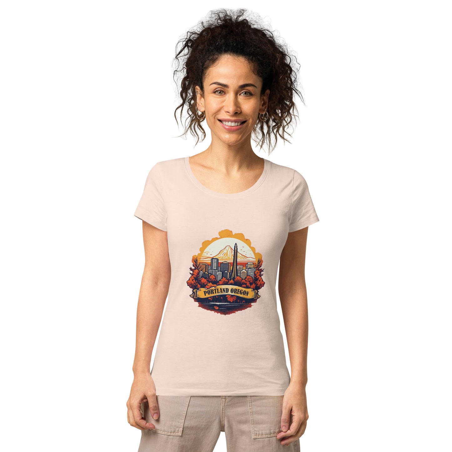 Portland Oregon Souvenir Women’s basic organic t-shirt