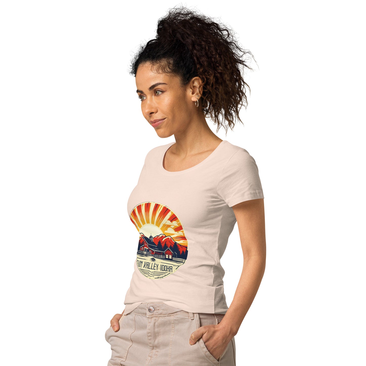 Sun Valley Idaho Souvenir Women’s basic organic t-shirt