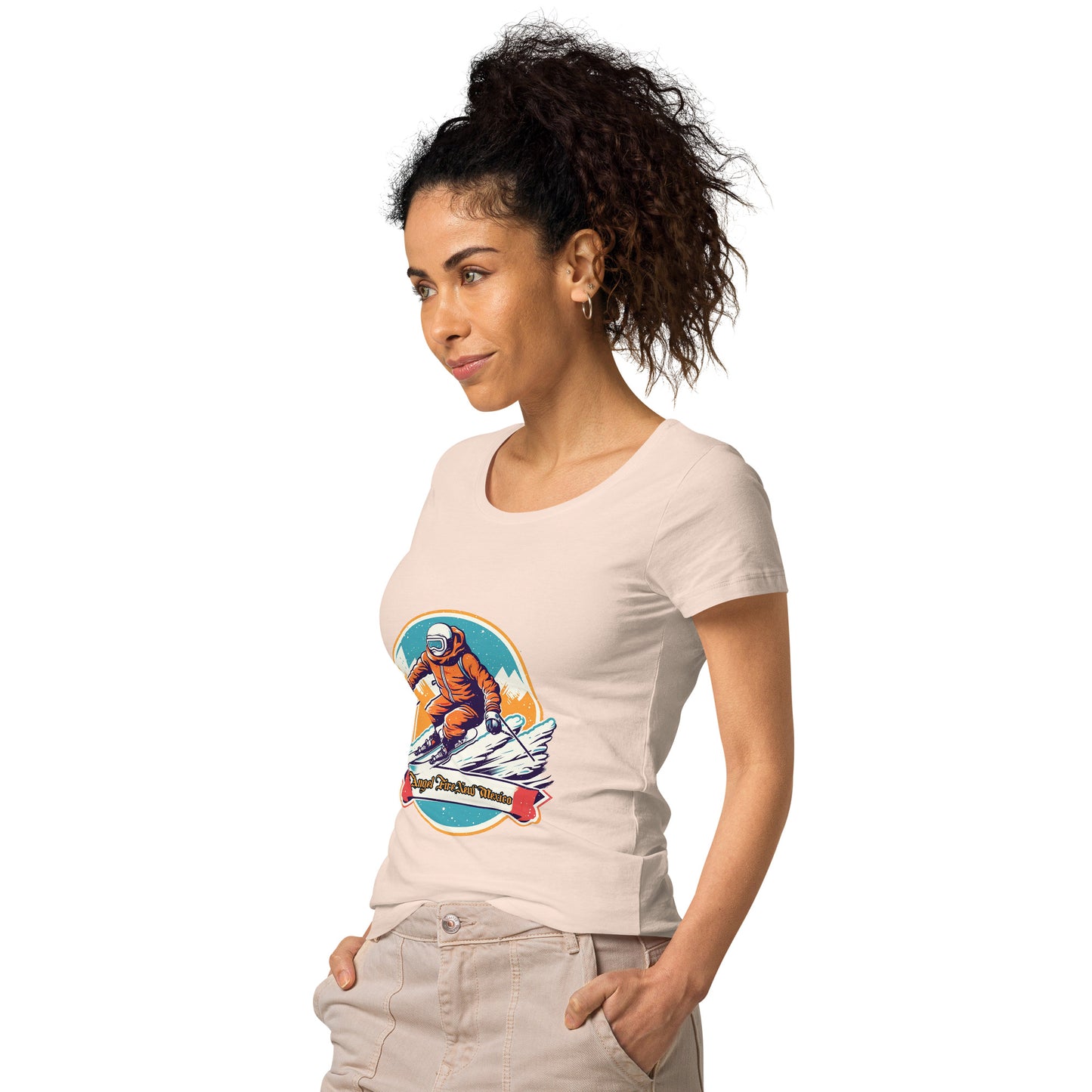 Angel Fire New Mexico Souvenir Women’s basic organic t-shirt