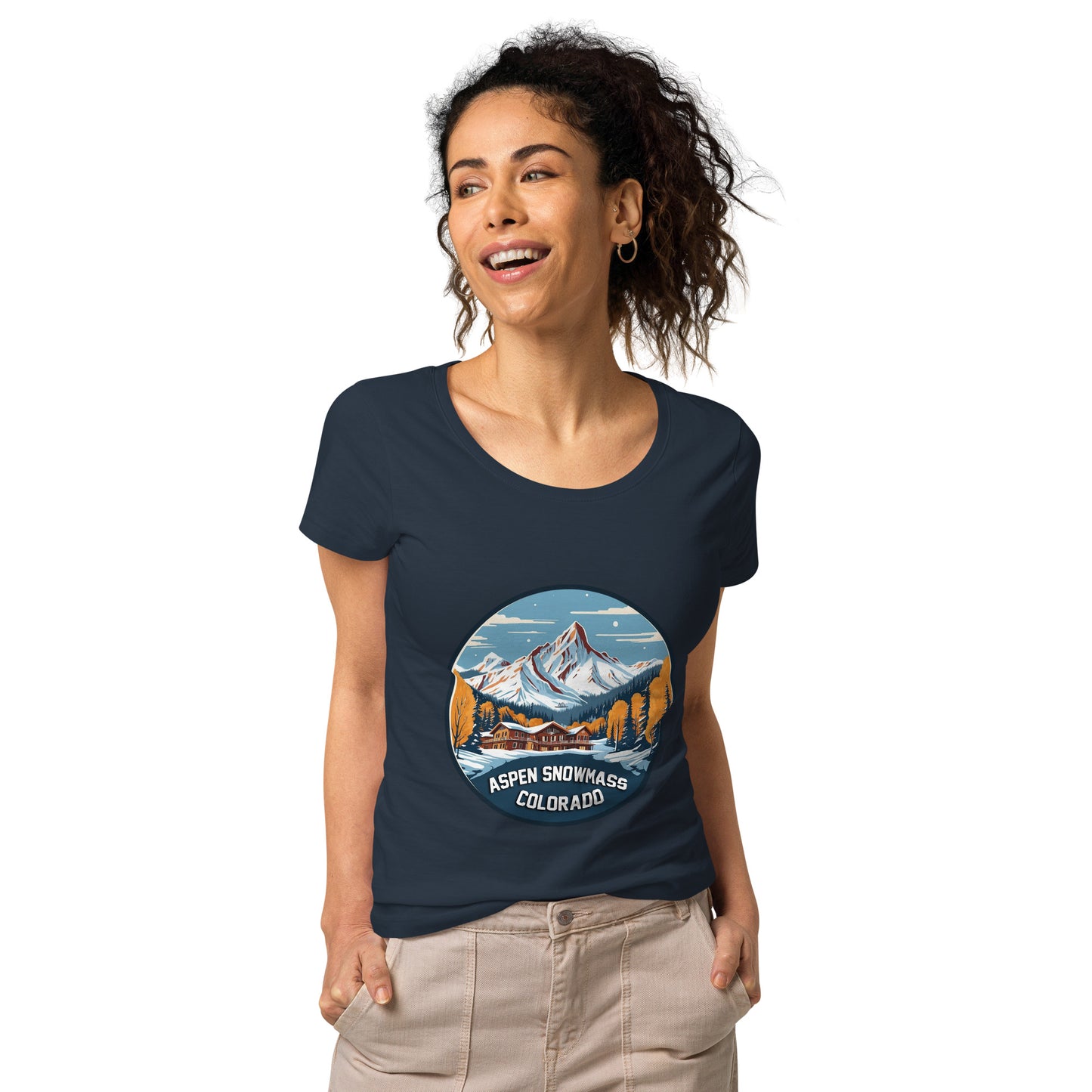 Aspen Snowmass Colorado Souvenir Women’s basic organic t-shirt