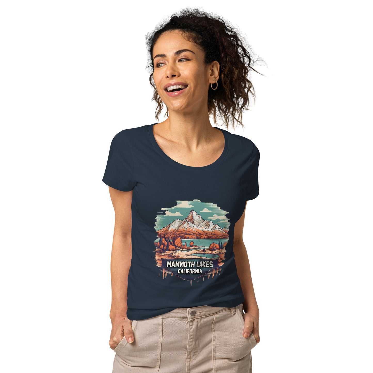 Mammoth Lakes California Souvenir Women’s basic organic t-shirt