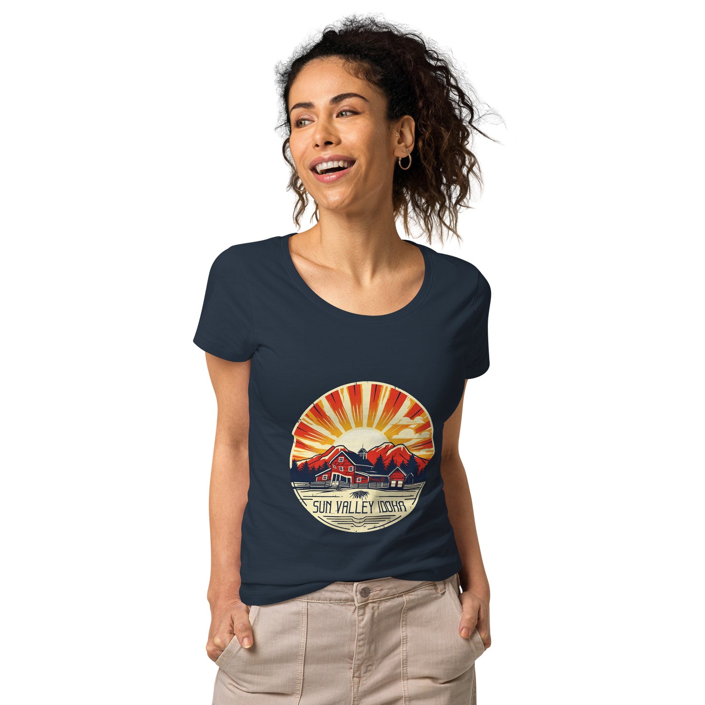 Sun Valley Idaho Souvenir Women’s basic organic t-shirt