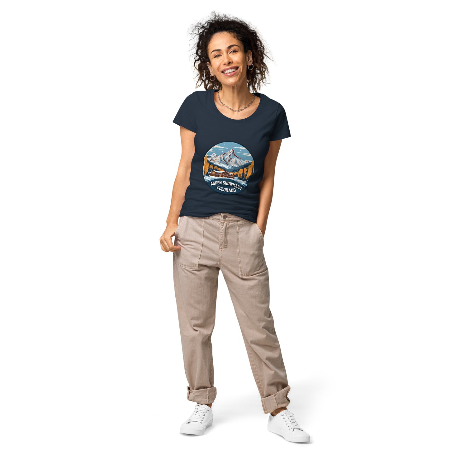 Aspen Snowmass Colorado Souvenir Women’s basic organic t-shirt