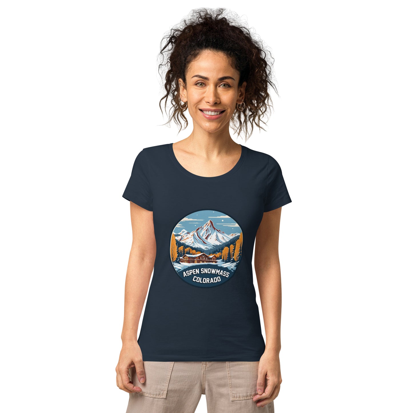 Aspen Snowmass Colorado Souvenir Women’s basic organic t-shirt