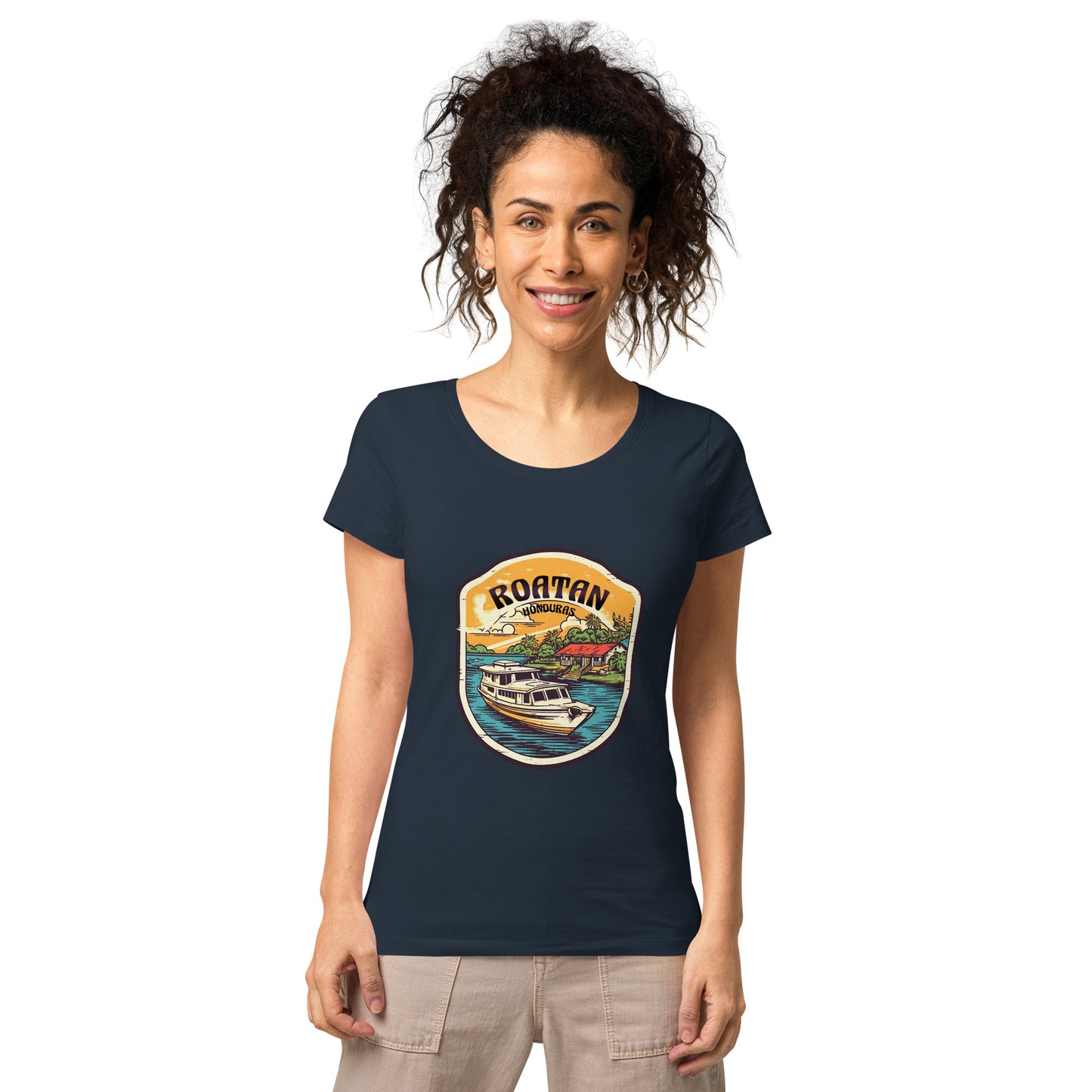 Roatan Honduras Souvenir Women’s basic organic t-shirt