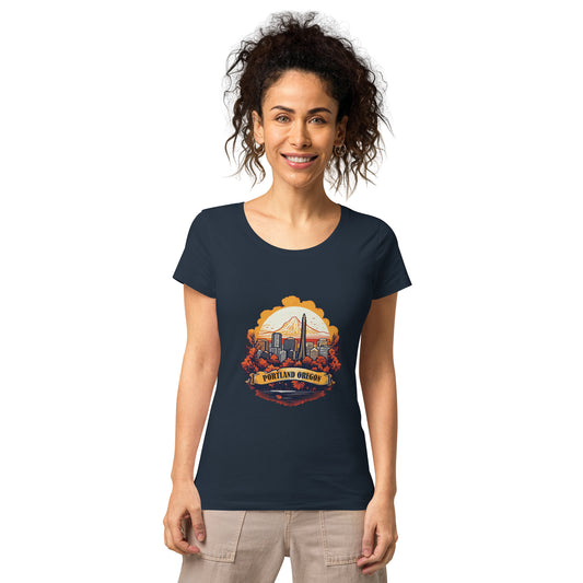 Portland Oregon Souvenir Women’s basic organic t-shirt