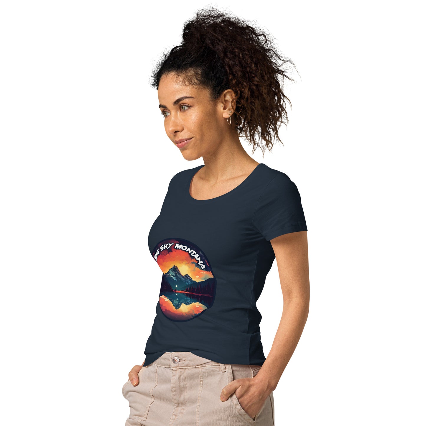 Big Sky Montana Souvenir Women’s basic organic t-shirt