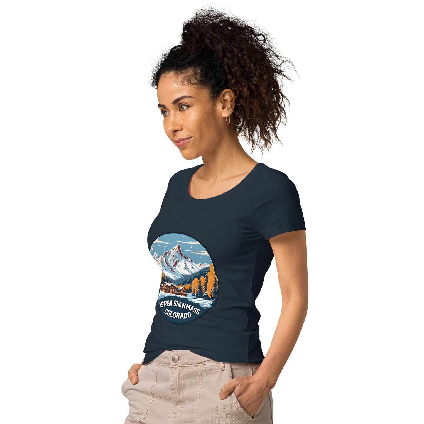 Aspen Snowmass Colorado Souvenir Women’s basic organic t-shirt