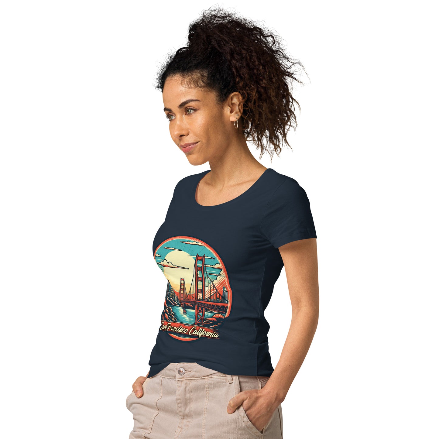 San Francisco California Souvenir Women’s basic organic t-shirt