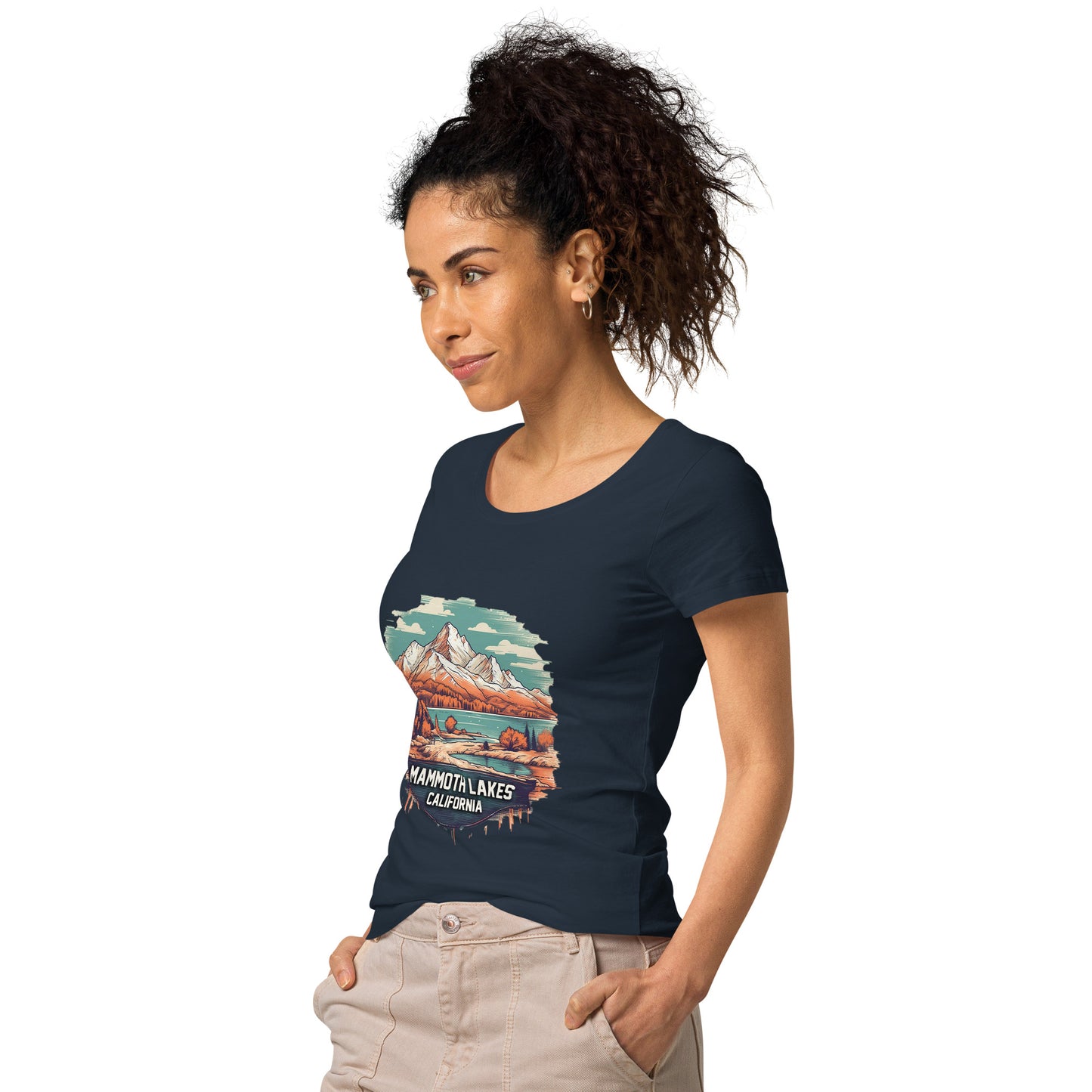 Mammoth Lakes California Souvenir Women’s basic organic t-shirt