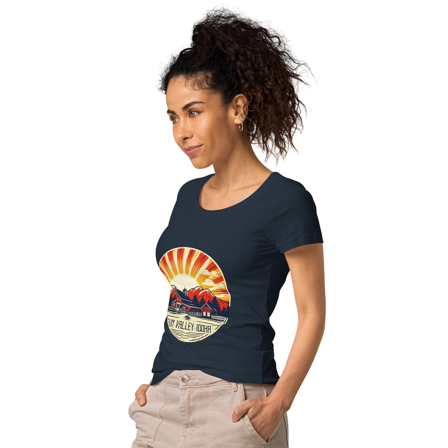 Sun Valley Idaho Souvenir Women’s basic organic t-shirt