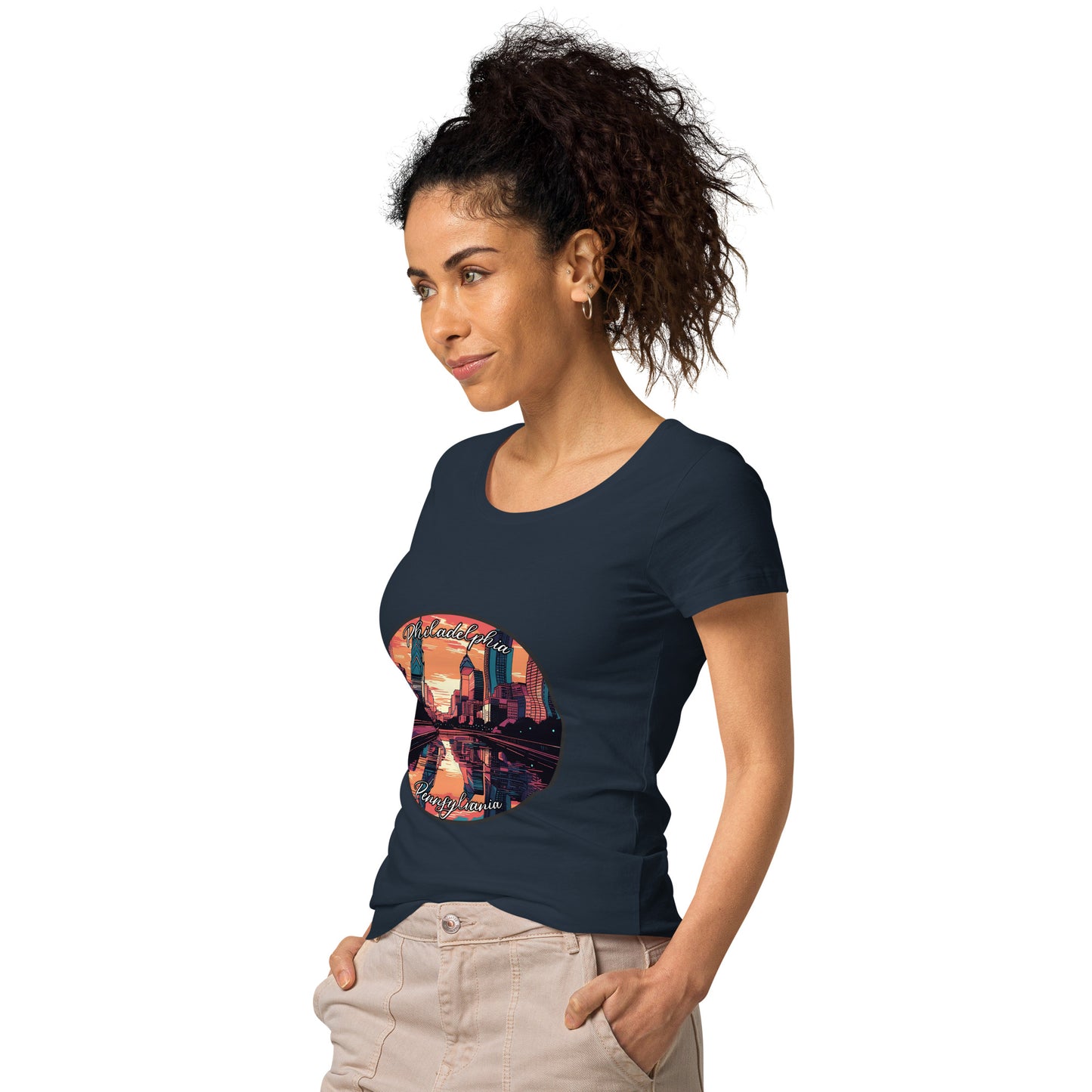 Philadelphia Pennsylvania Souvenir Women’s basic organic t-shirt