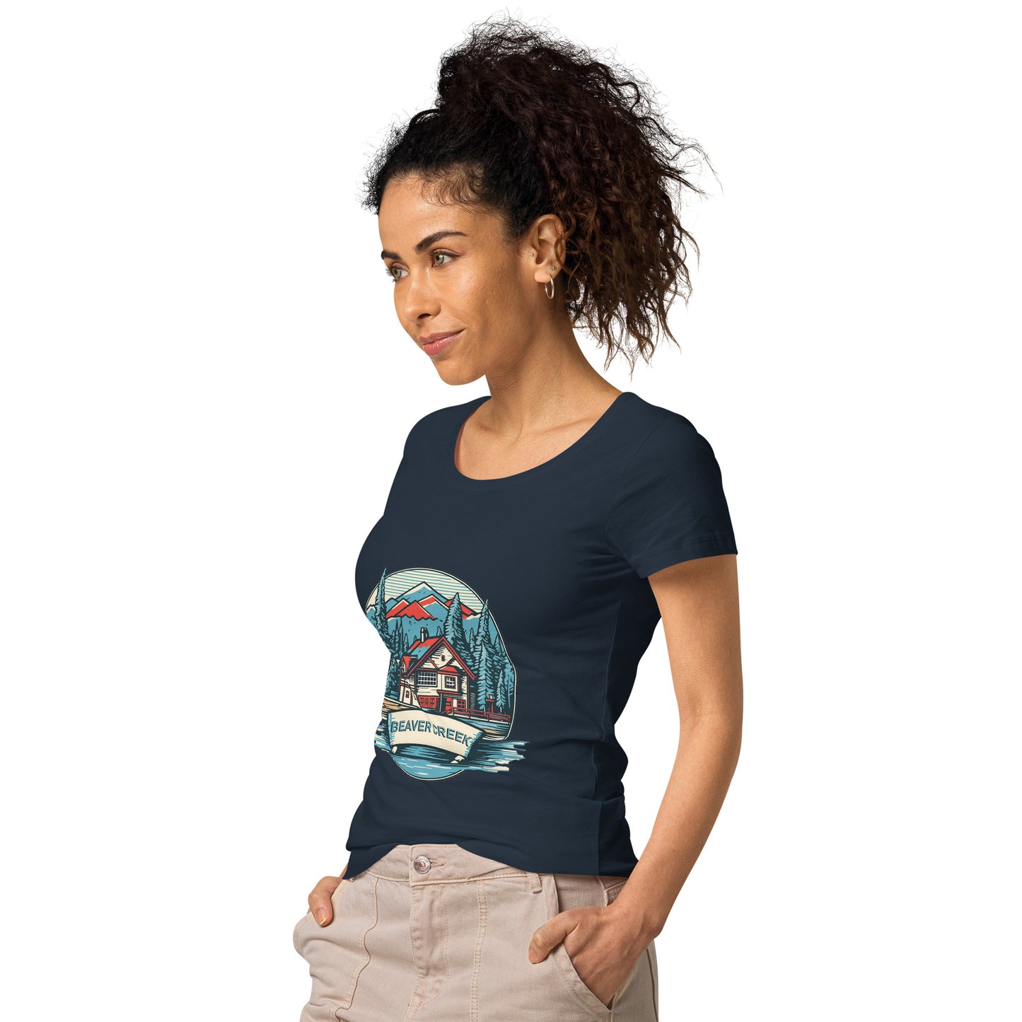 Beaver Creek Colorado Souvenir Women’s basic organic t-shirt