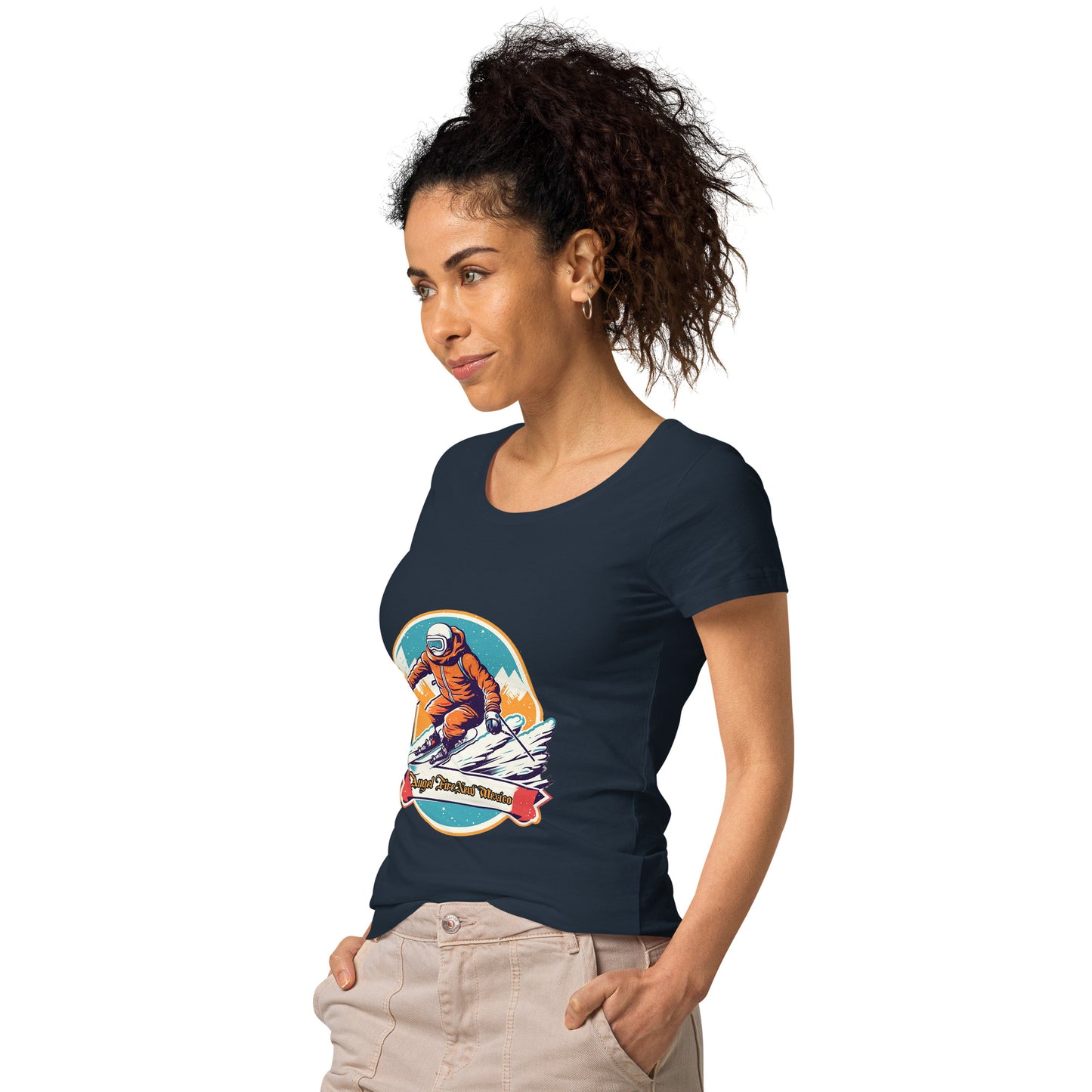 Angel Fire New Mexico Souvenir Women’s basic organic t-shirt