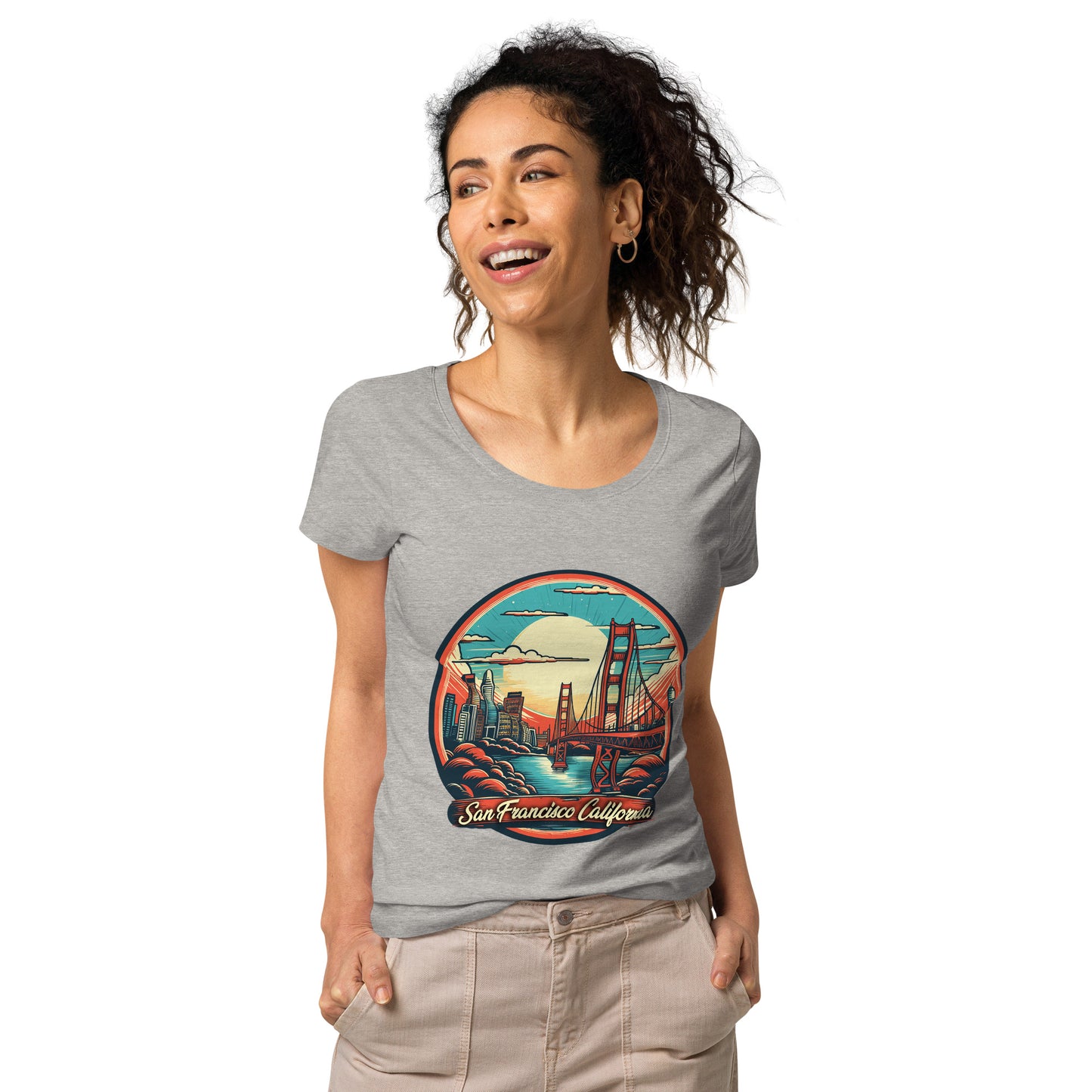 San Francisco California Souvenir Women’s basic organic t-shirt