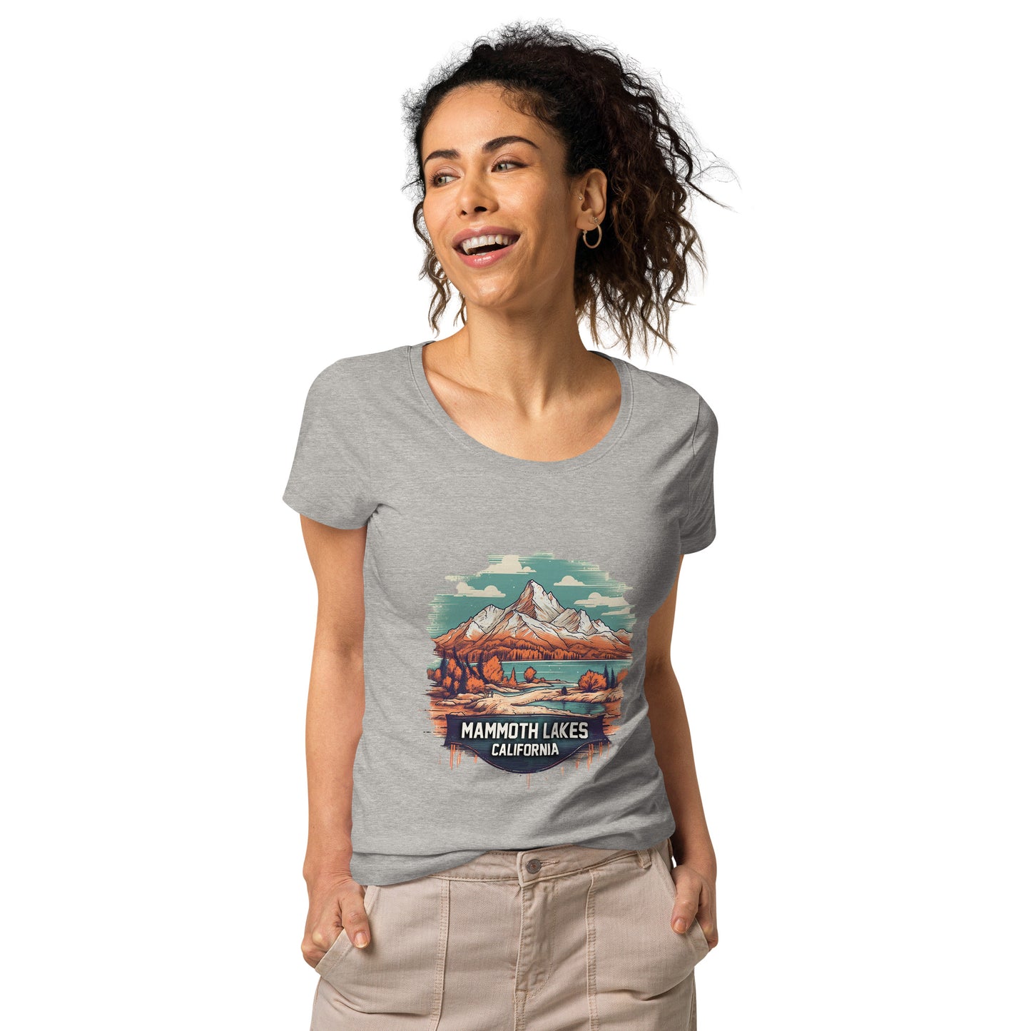 Mammoth Lakes California Souvenir Women’s basic organic t-shirt