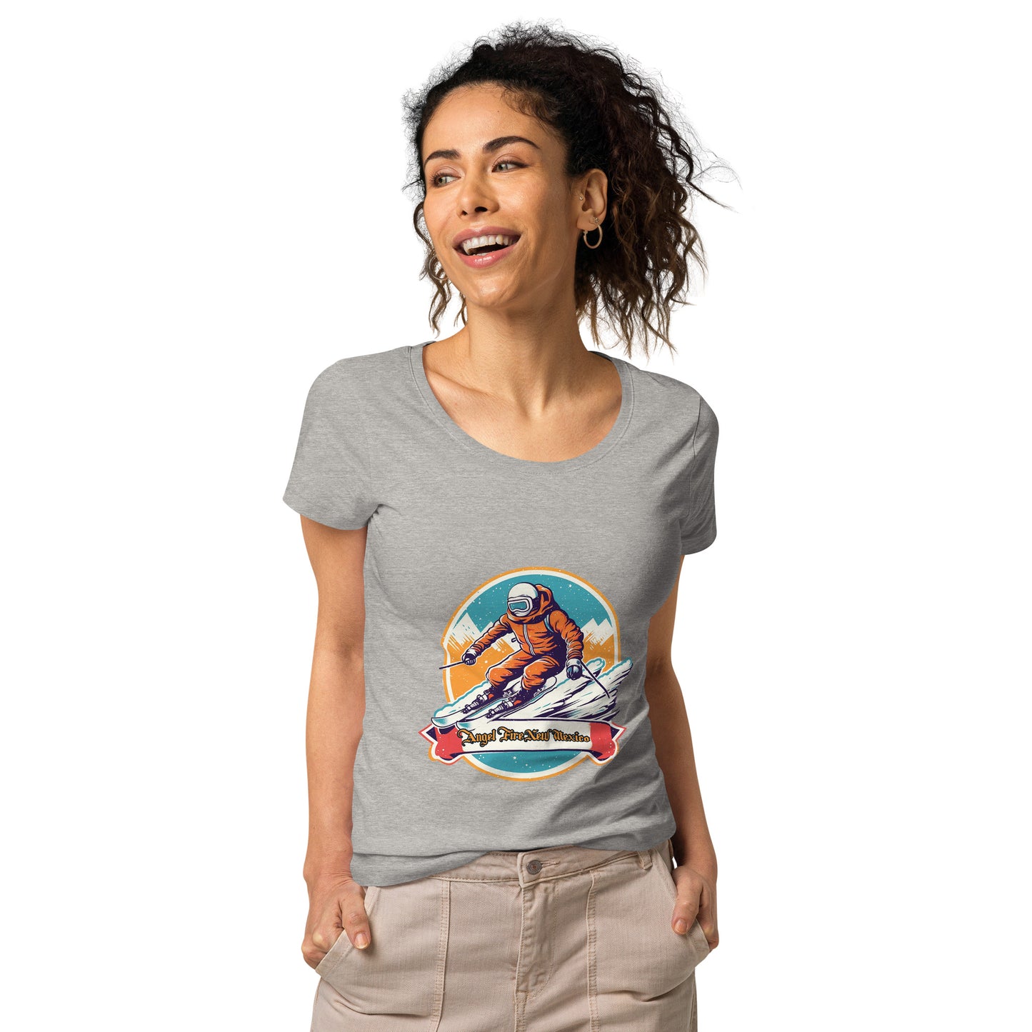 Angel Fire New Mexico Souvenir Women’s basic organic t-shirt