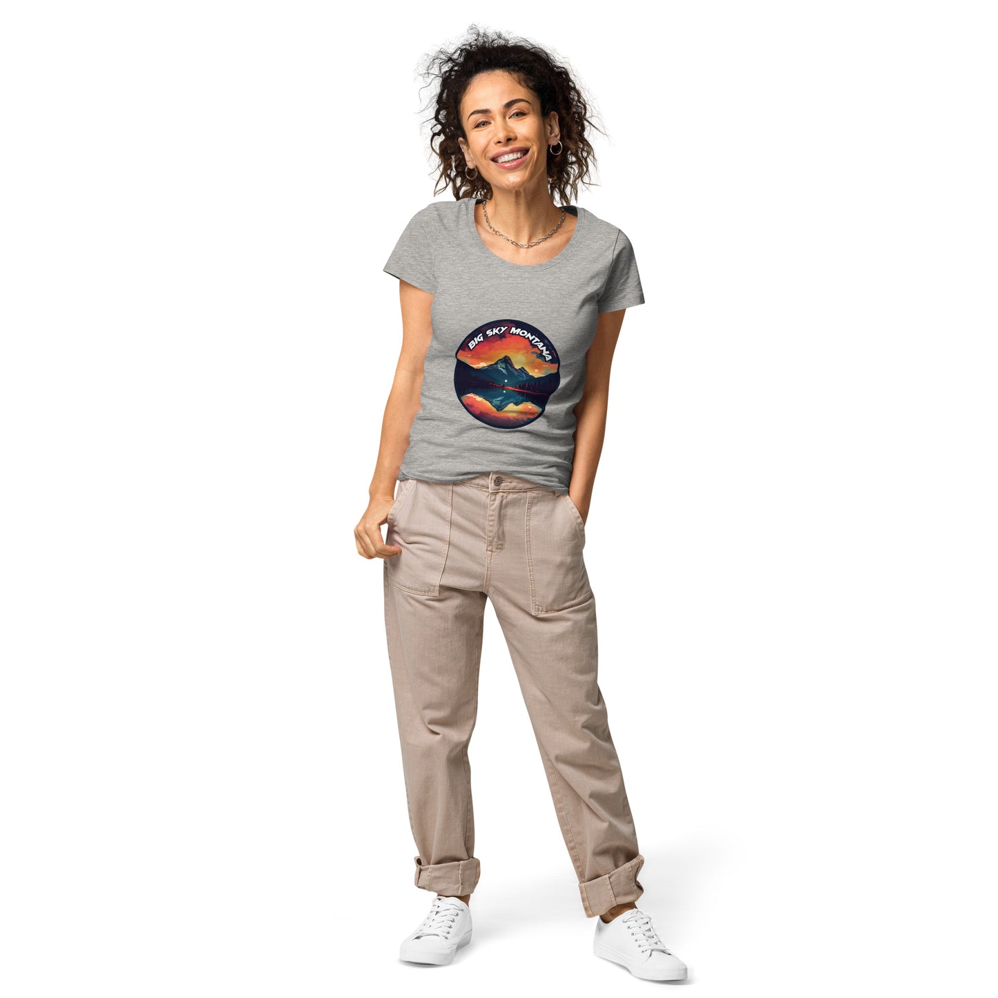 Big Sky Montana Souvenir Women’s basic organic t-shirt