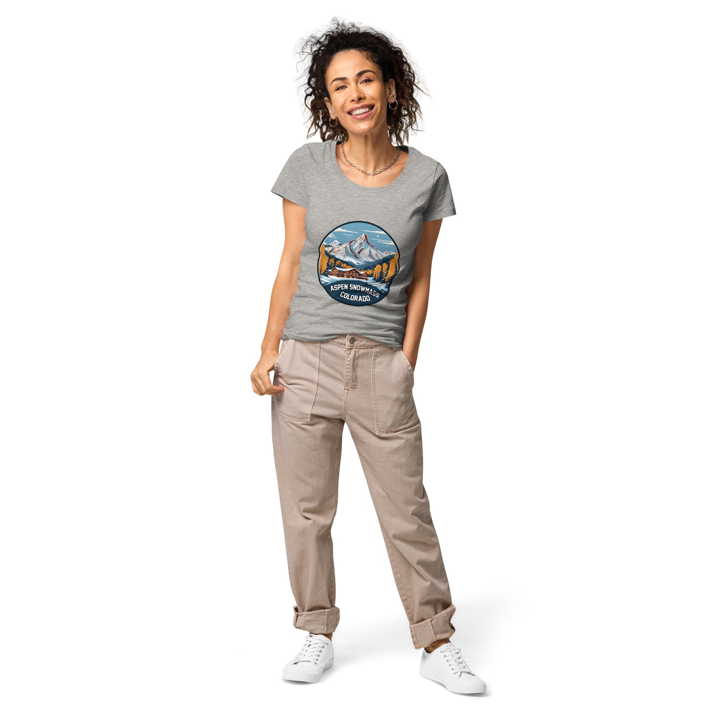 Aspen Snowmass Colorado Souvenir Women’s basic organic t-shirt