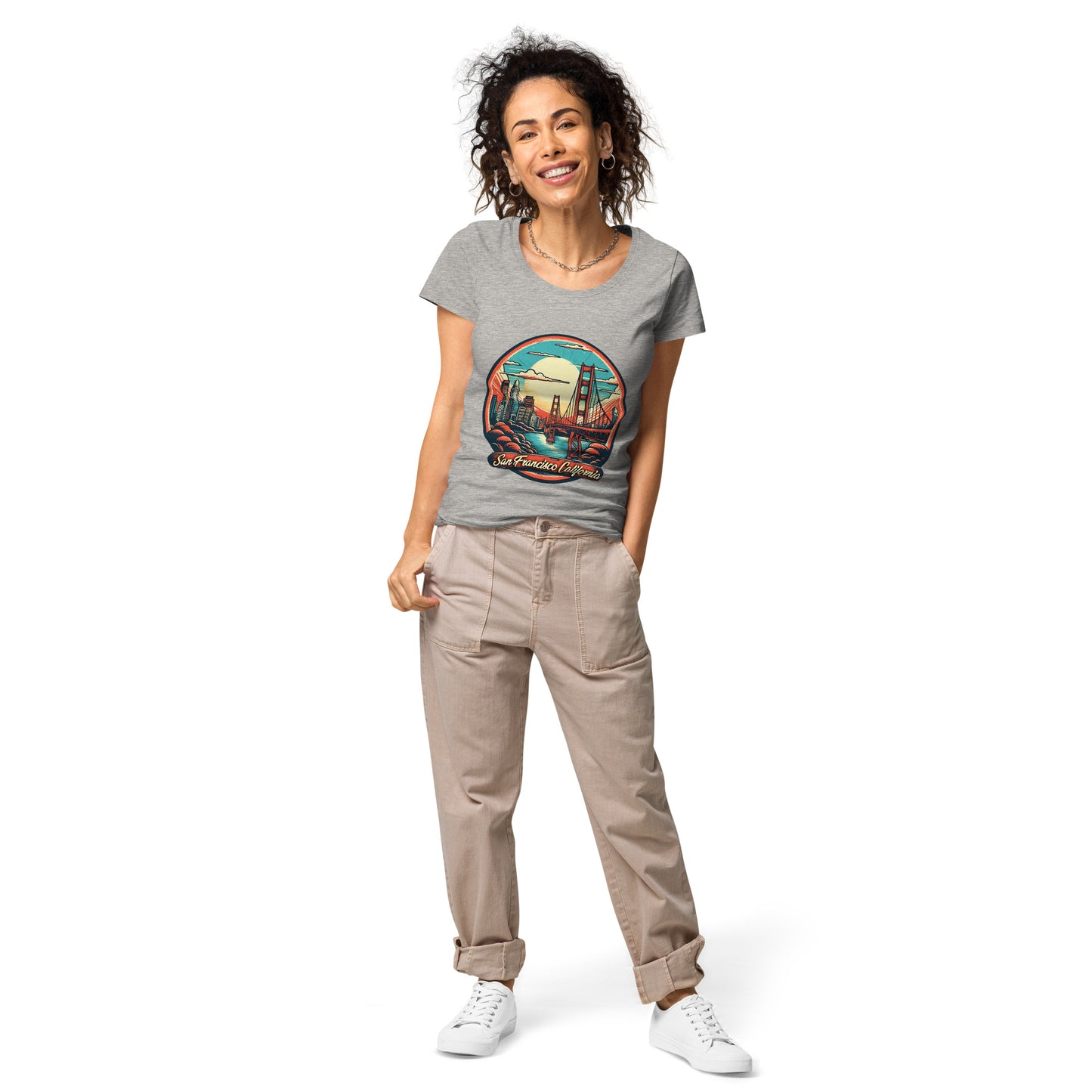 San Francisco California Souvenir Women’s basic organic t-shirt