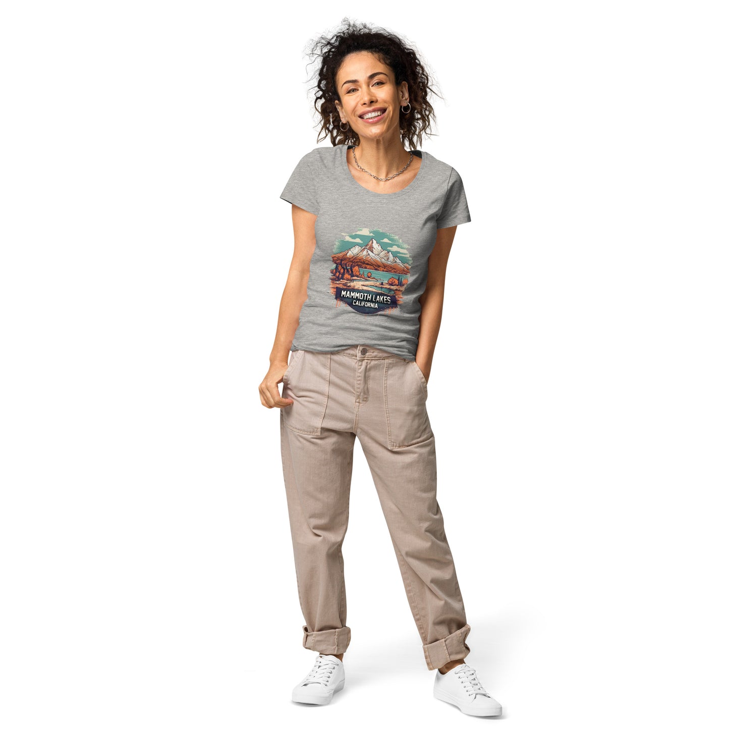 Mammoth Lakes California Souvenir Women’s basic organic t-shirt