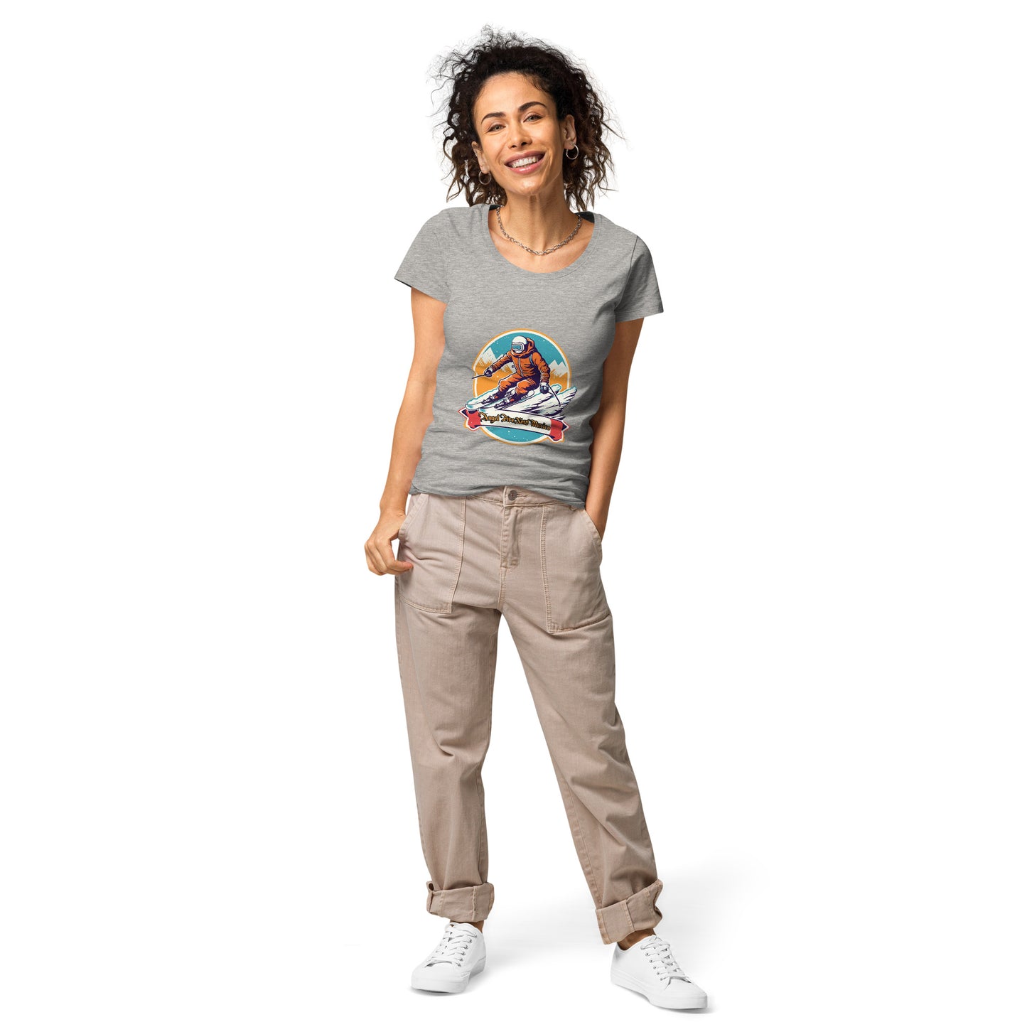 Angel Fire New Mexico Souvenir Women’s basic organic t-shirt