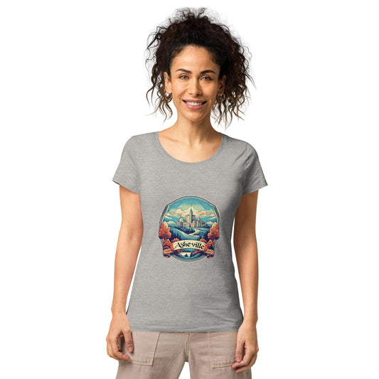 Asheville North Carolina Souvenir Women’s basic organic t-shirt