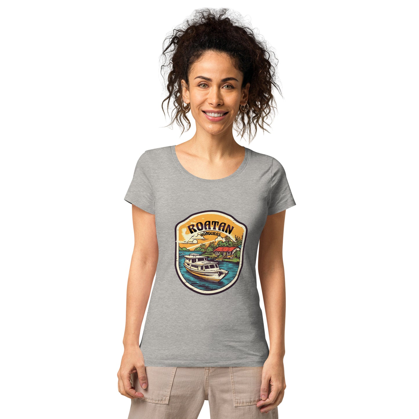 Roatan Honduras Souvenir Women’s basic organic t-shirt