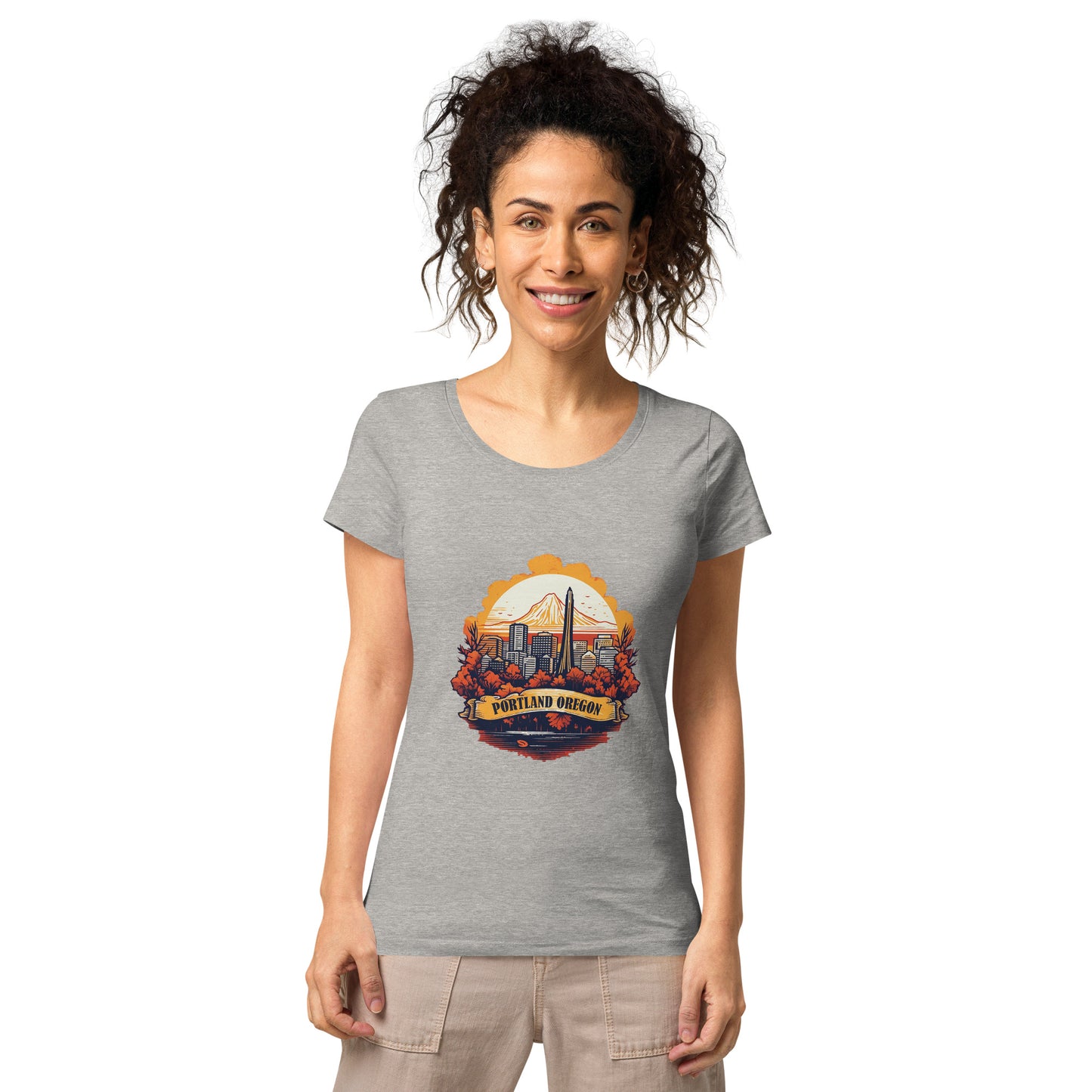 Portland Oregon Souvenir Women’s basic organic t-shirt