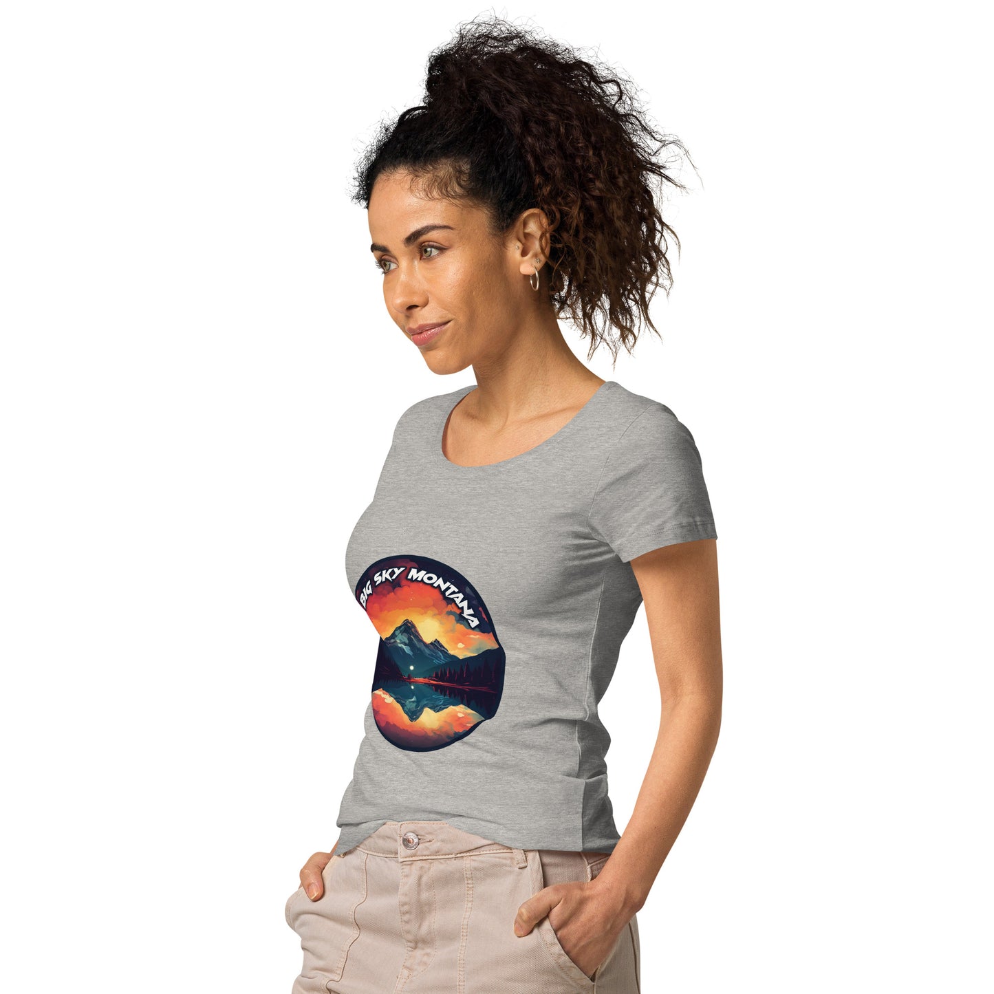 Big Sky Montana Souvenir Women’s basic organic t-shirt