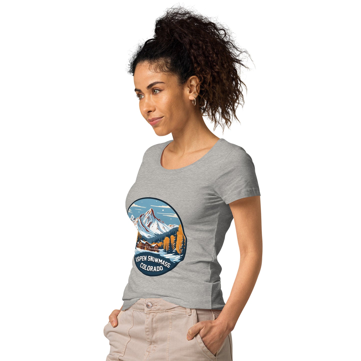 Aspen Snowmass Colorado Souvenir Women’s basic organic t-shirt