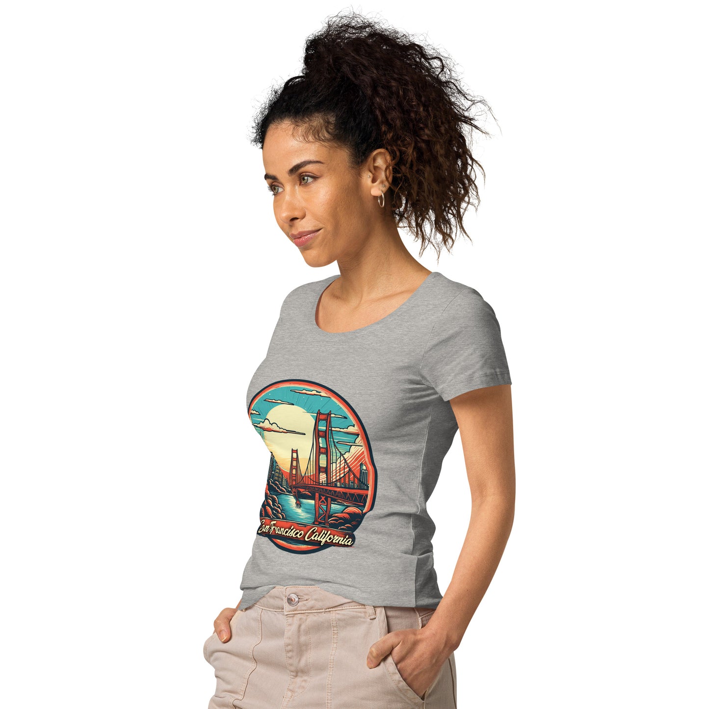 San Francisco California Souvenir Women’s basic organic t-shirt