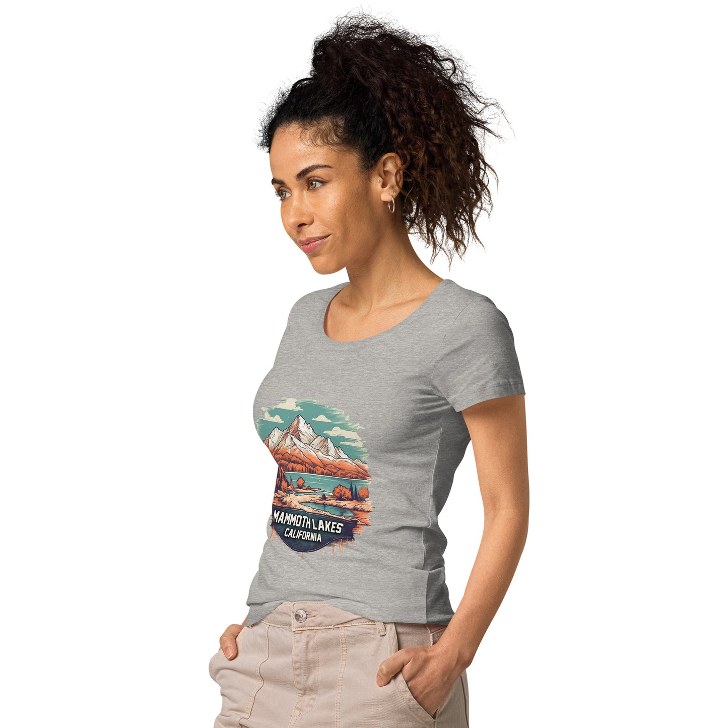 Mammoth Lakes California Souvenir Women’s basic organic t-shirt