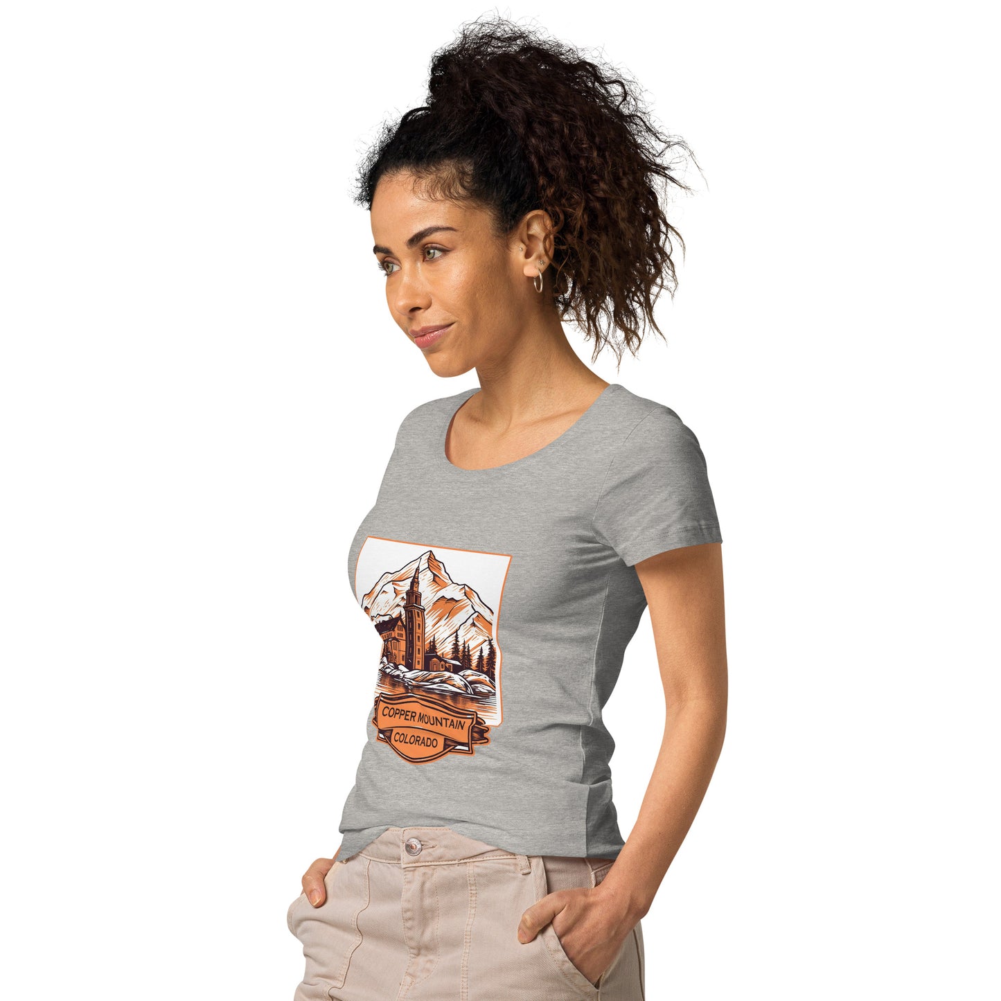 Copper Mountain Colorado Souvenir Women’s basic organic t-shirt