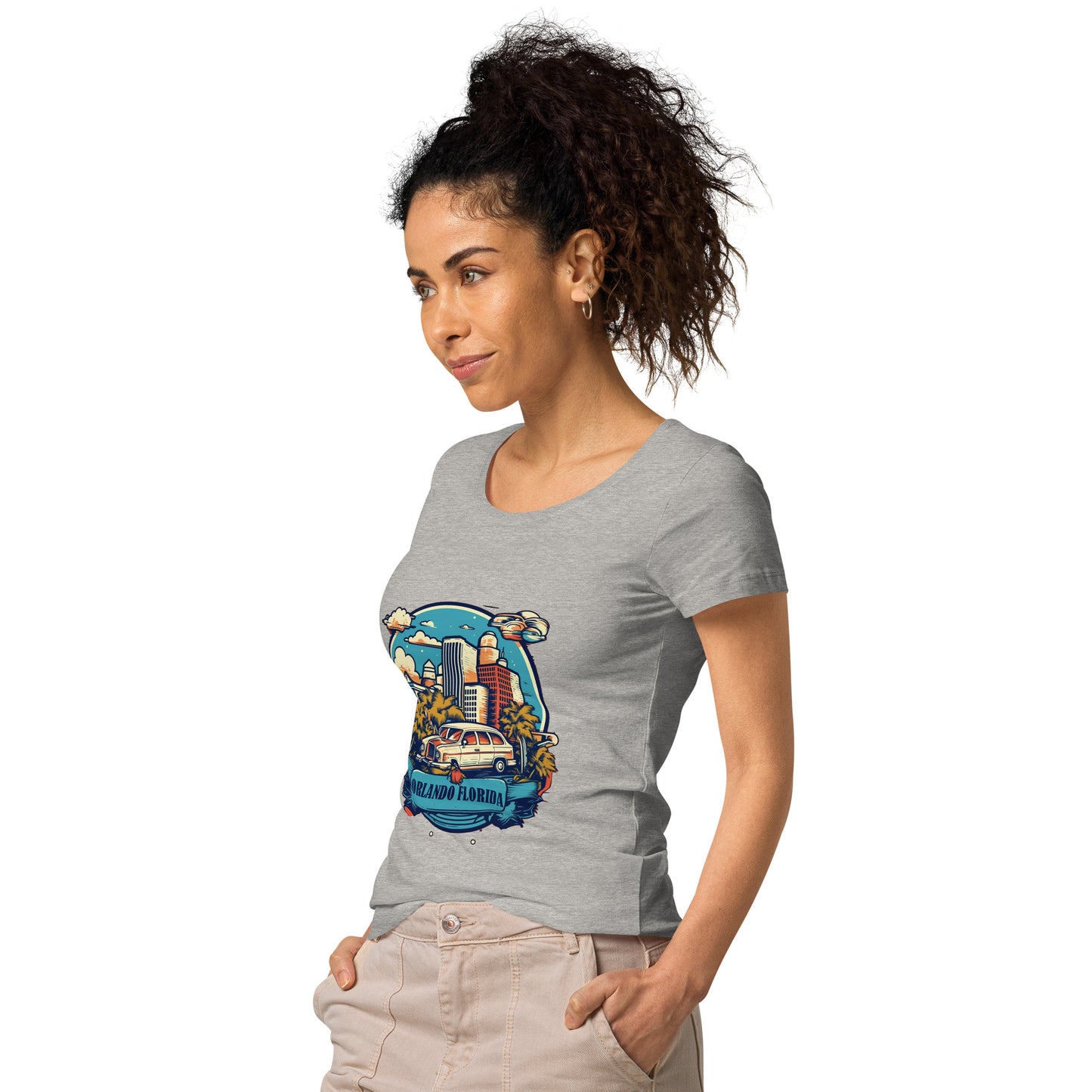 Orlando Florida Souvenir Women’s basic organic t-shirt