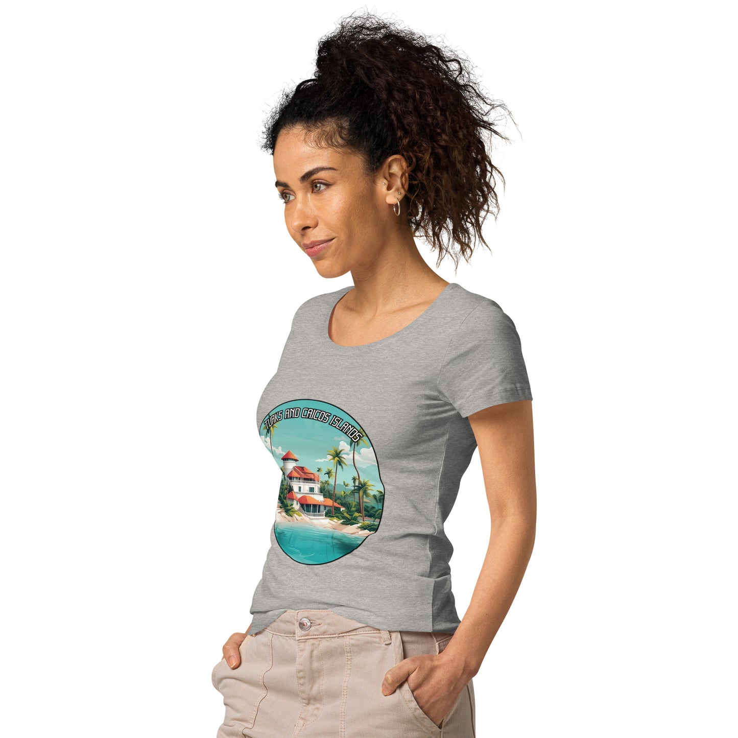 Turks and Caicos Islands Souvenir Women’s basic organic t-shirt