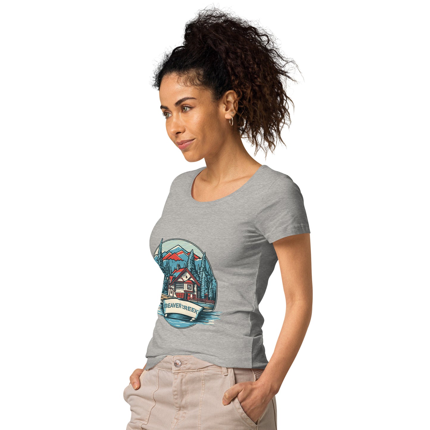 Beaver Creek Colorado Souvenir Women’s basic organic t-shirt