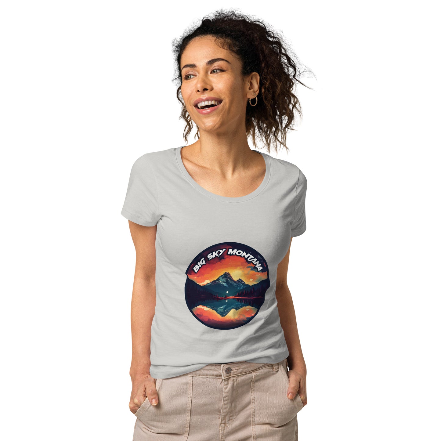 Big Sky Montana Souvenir Women’s basic organic t-shirt