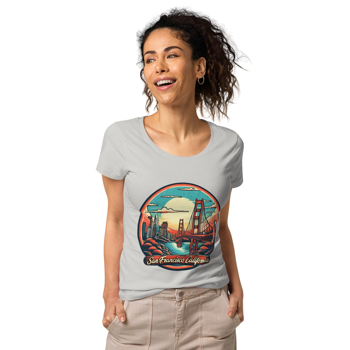 San Francisco California Souvenir Women’s basic organic t-shirt