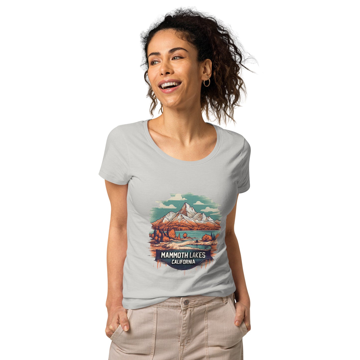 Mammoth Lakes California Souvenir Women’s basic organic t-shirt