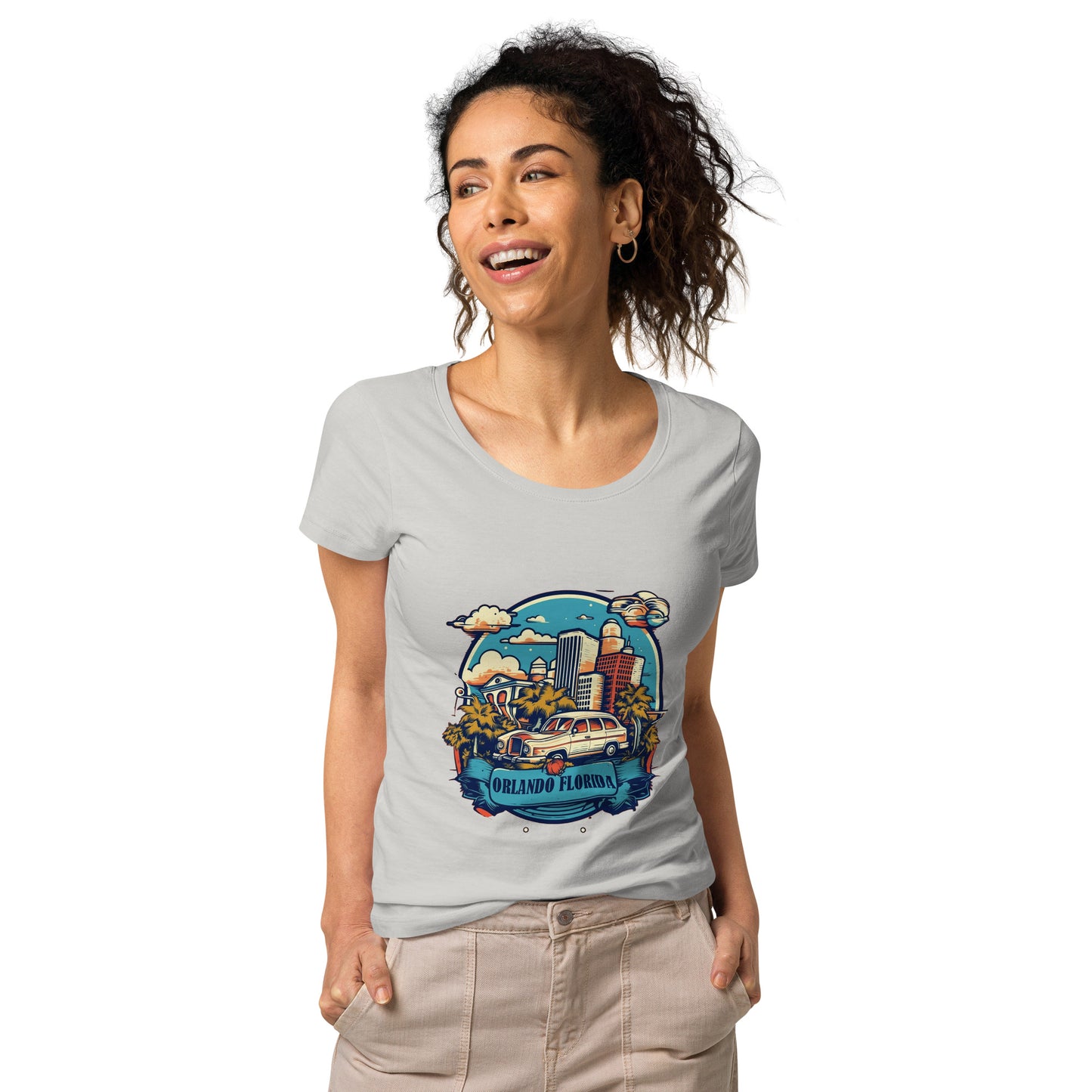 Orlando Florida Souvenir Women’s basic organic t-shirt